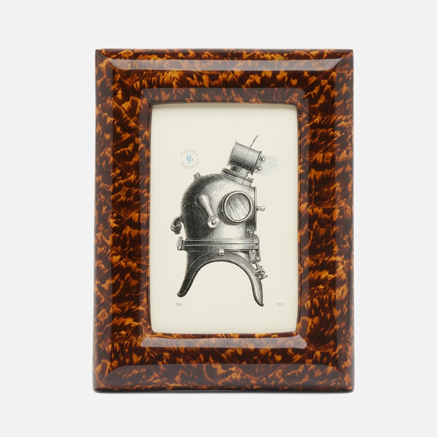 Dana, High Gloss, Frame, 4"X6", Faux Tortoise