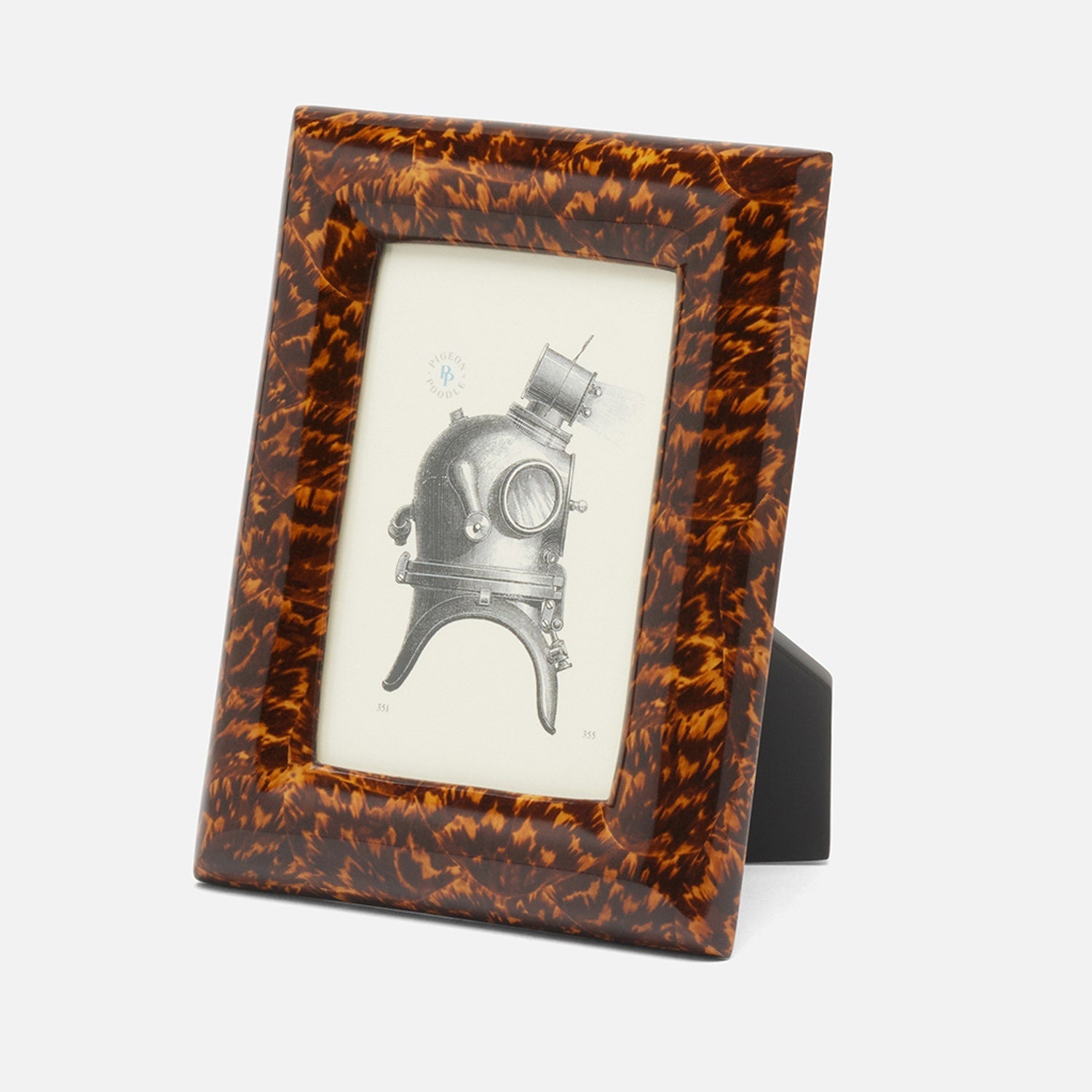 Dana, High Gloss, Frame, 4"X6", Faux Tortoise