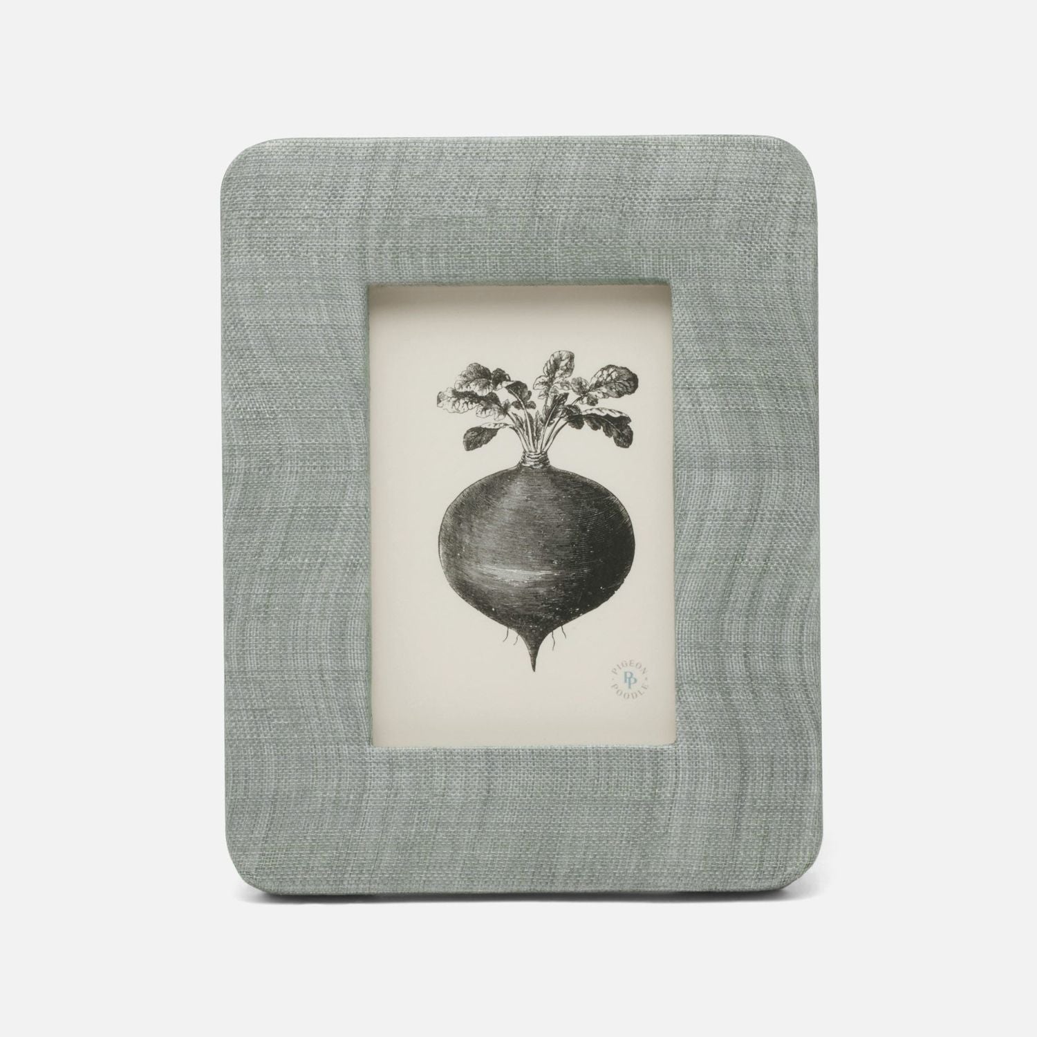 Halle, Bullet Gray, Frame, 4"X6", Silken Abaca