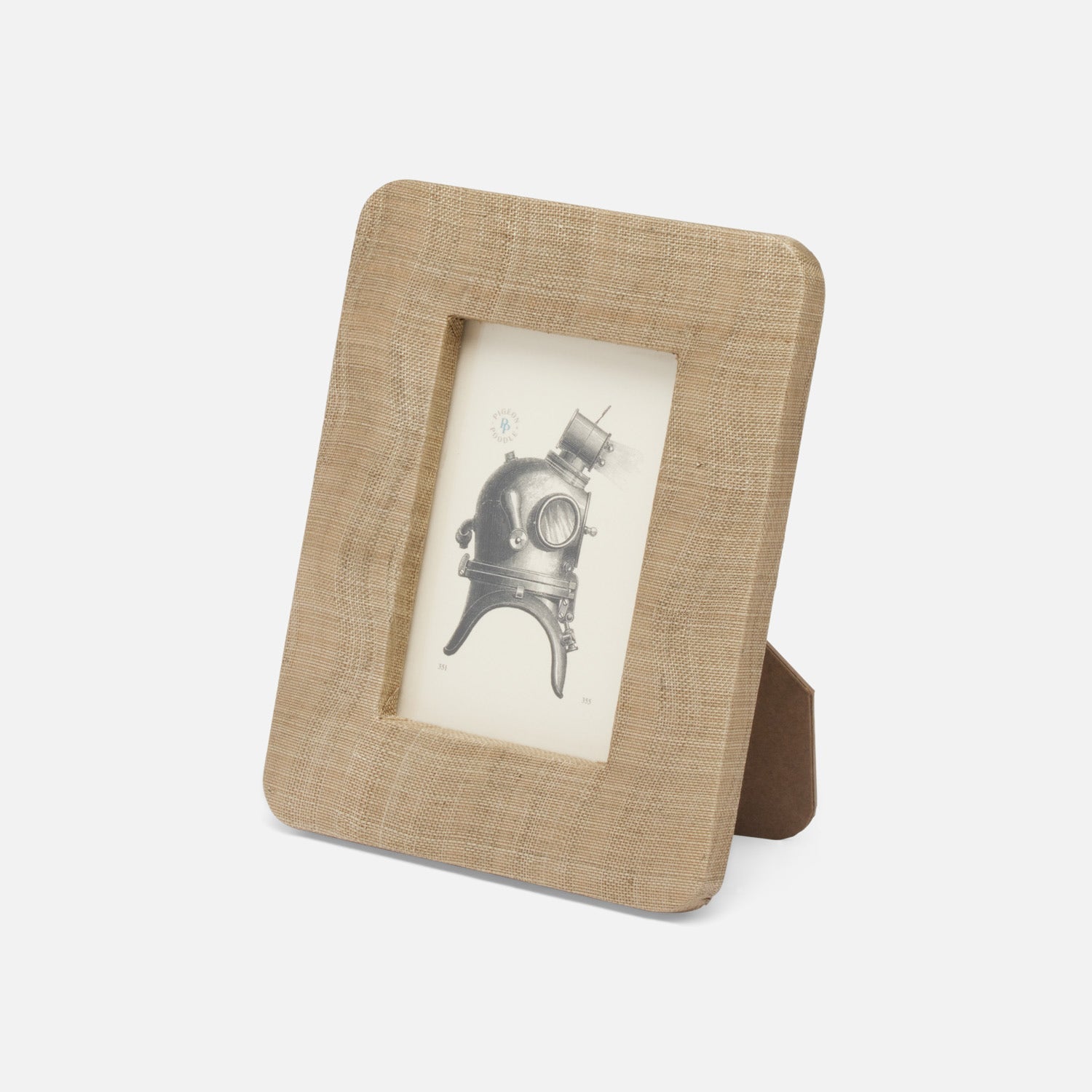 Halle, Sand, Frame, Silken Abaca, 4"X6"