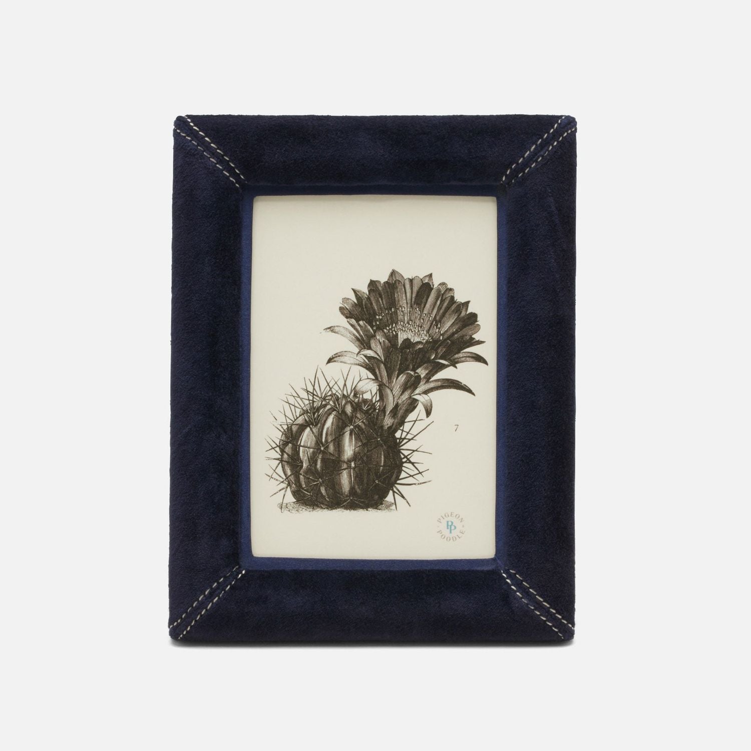 Juneau, Dark Navy, Frame, 5 X7", Velvet