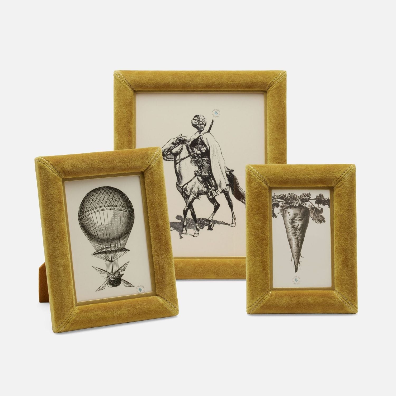 Juneau, Ocher, Frame, 5"X7", Velvet