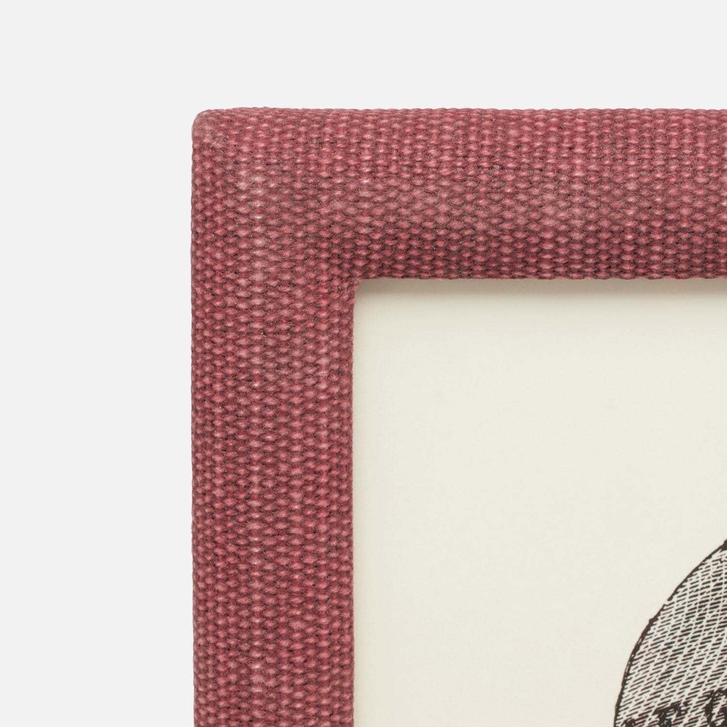Kemi, Burgundy, Frame, 8"X10", Cotton Jute