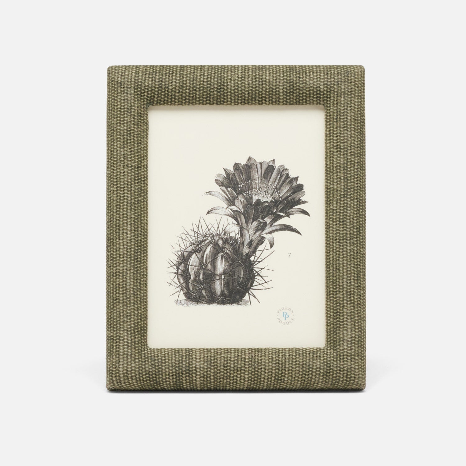 Kemi, Dark Green, Frame, 5"X7", Cotton Jute