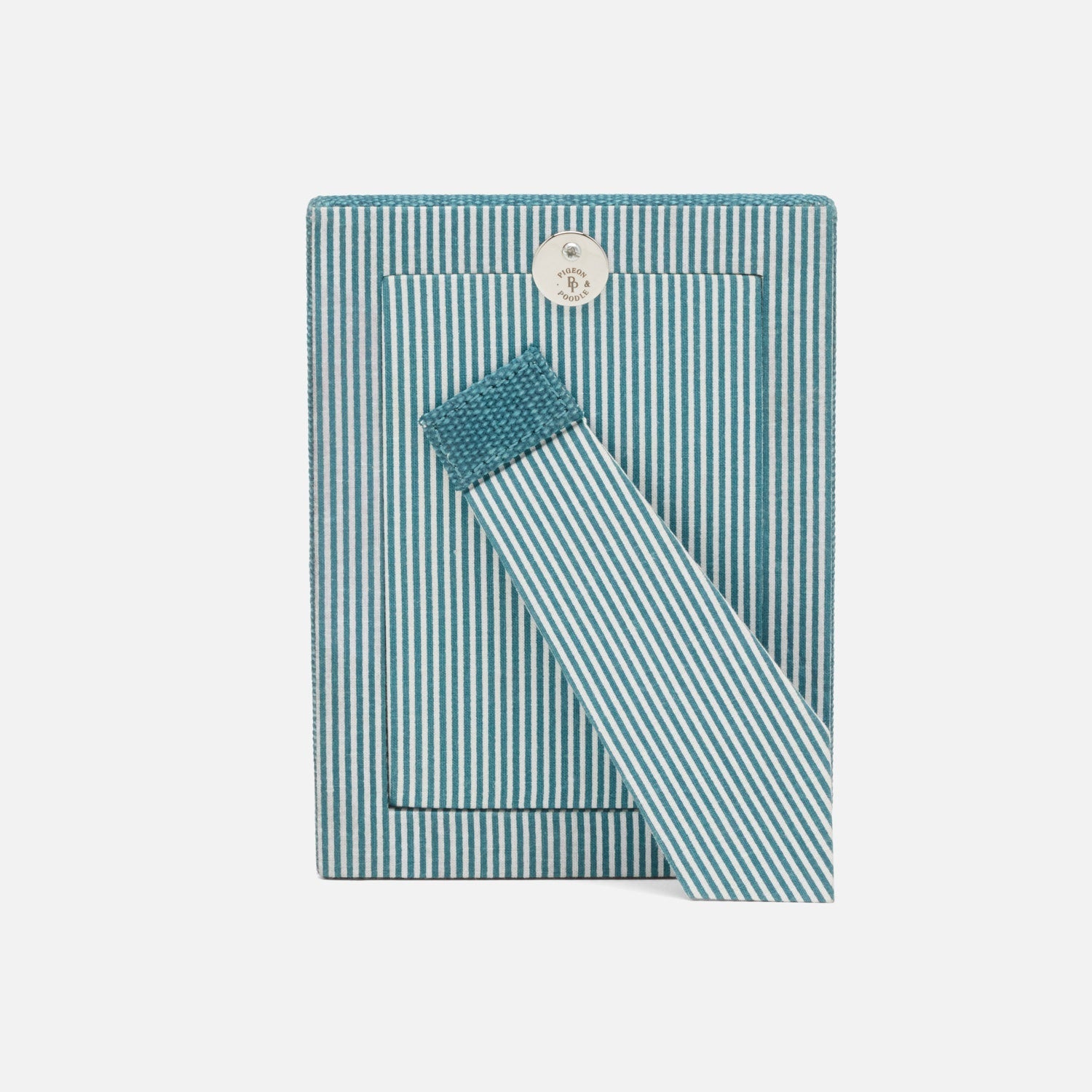 Kemi, Dark Teal, Frame, 4"X6", Cotton Jute