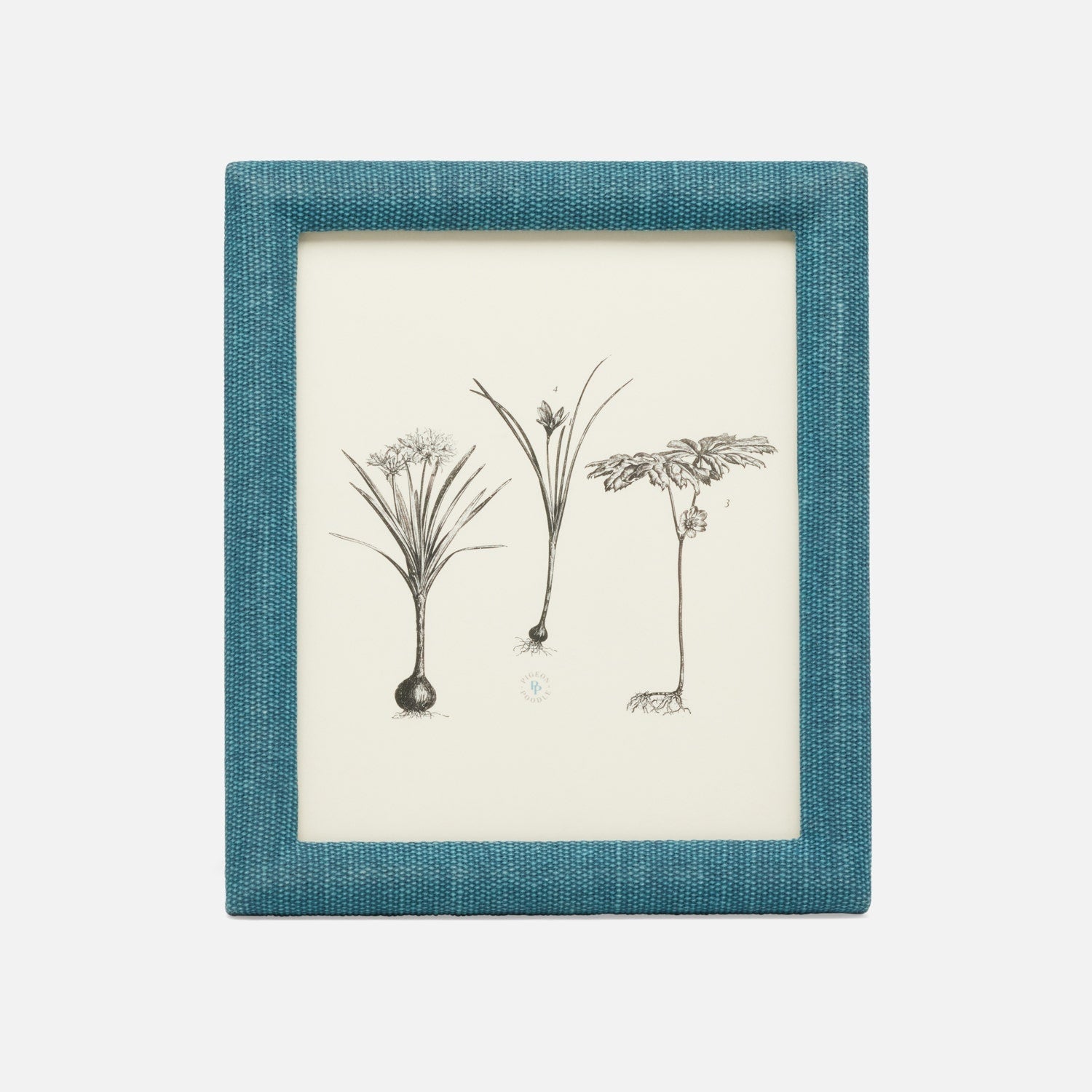 Kemi, Dark Teal, Frame, 8"X10", Cotton Jute