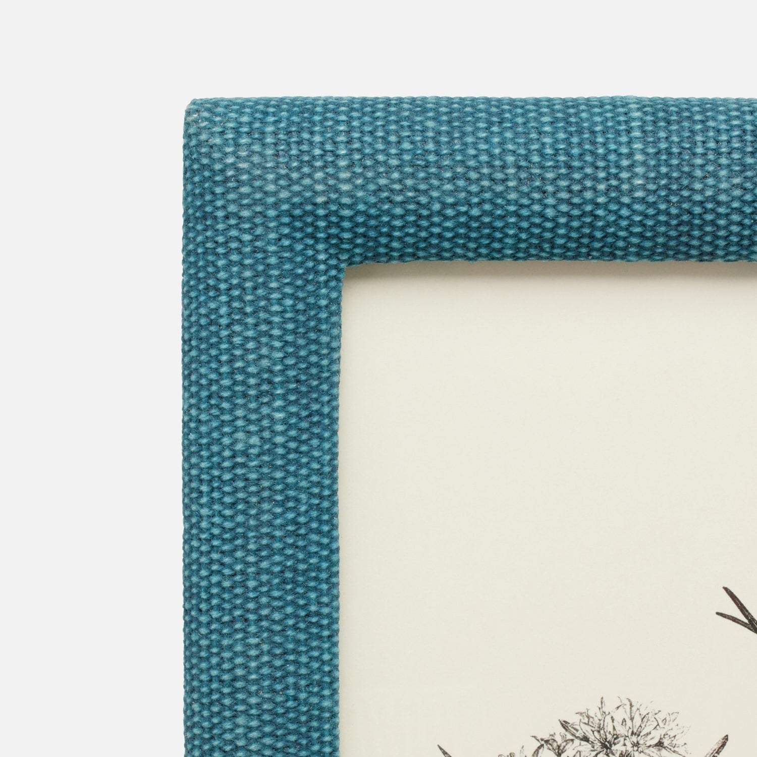Kemi, Dark Teal, Frame, 8"X10", Cotton Jute