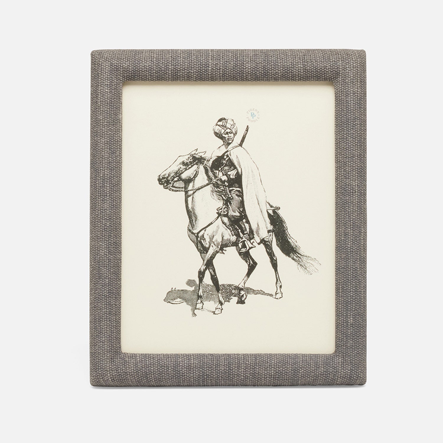 Kemi, Light Gray, Frame, 8"X10", Cotton Jute