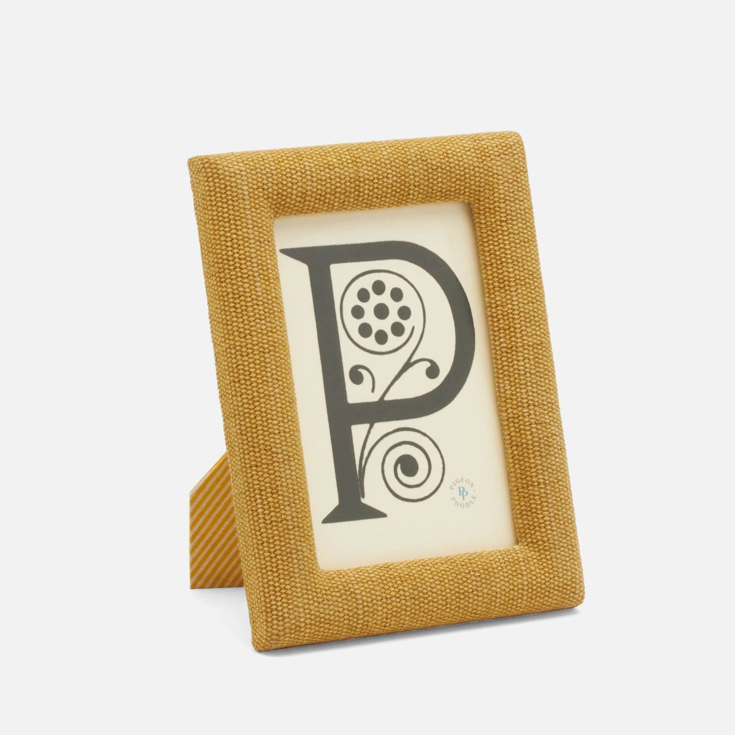Kemi, Dark Yellow, Frame, 4"X6", Cotton Jute