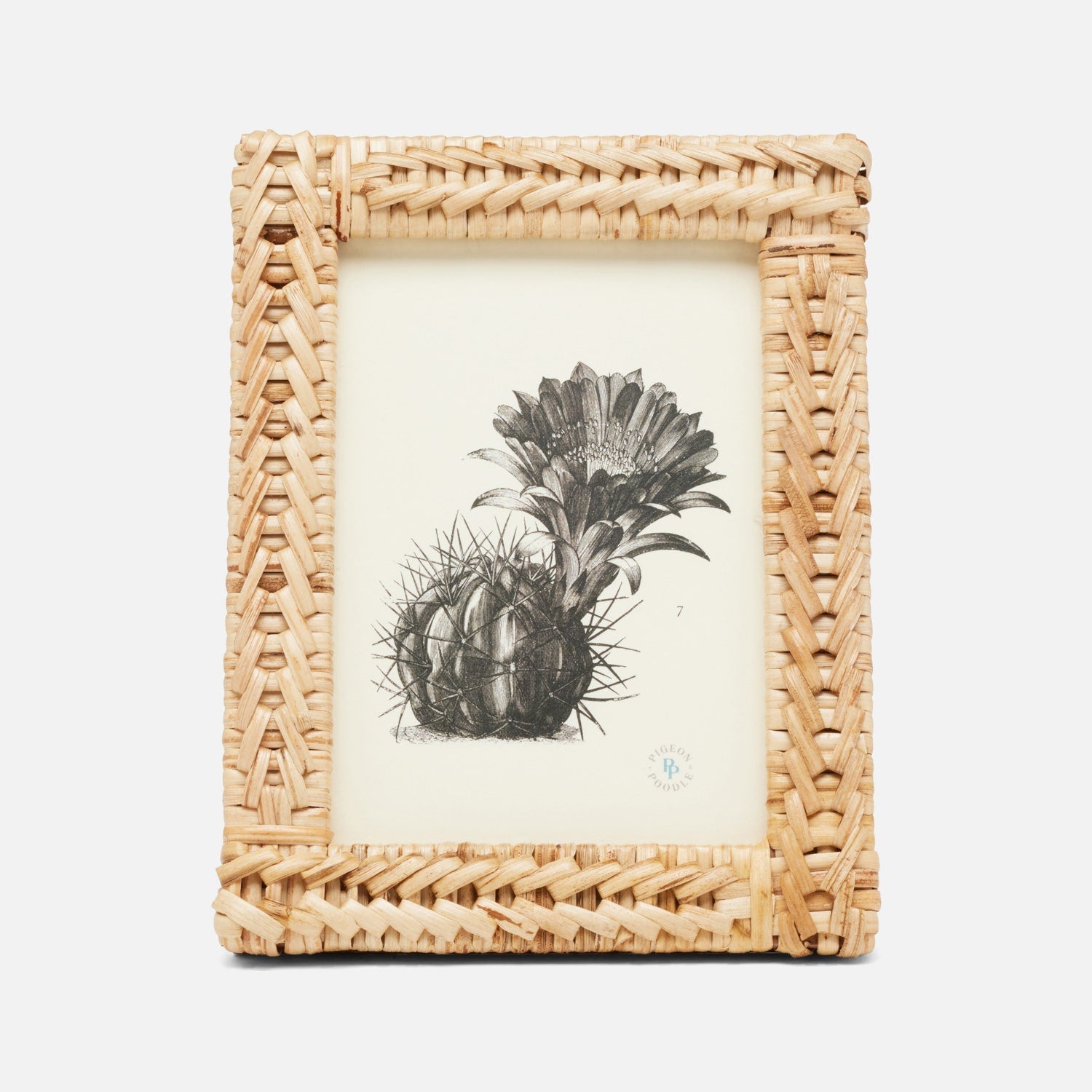 Meribel, Natural, Frame, 5"X7", Woven Bamboo