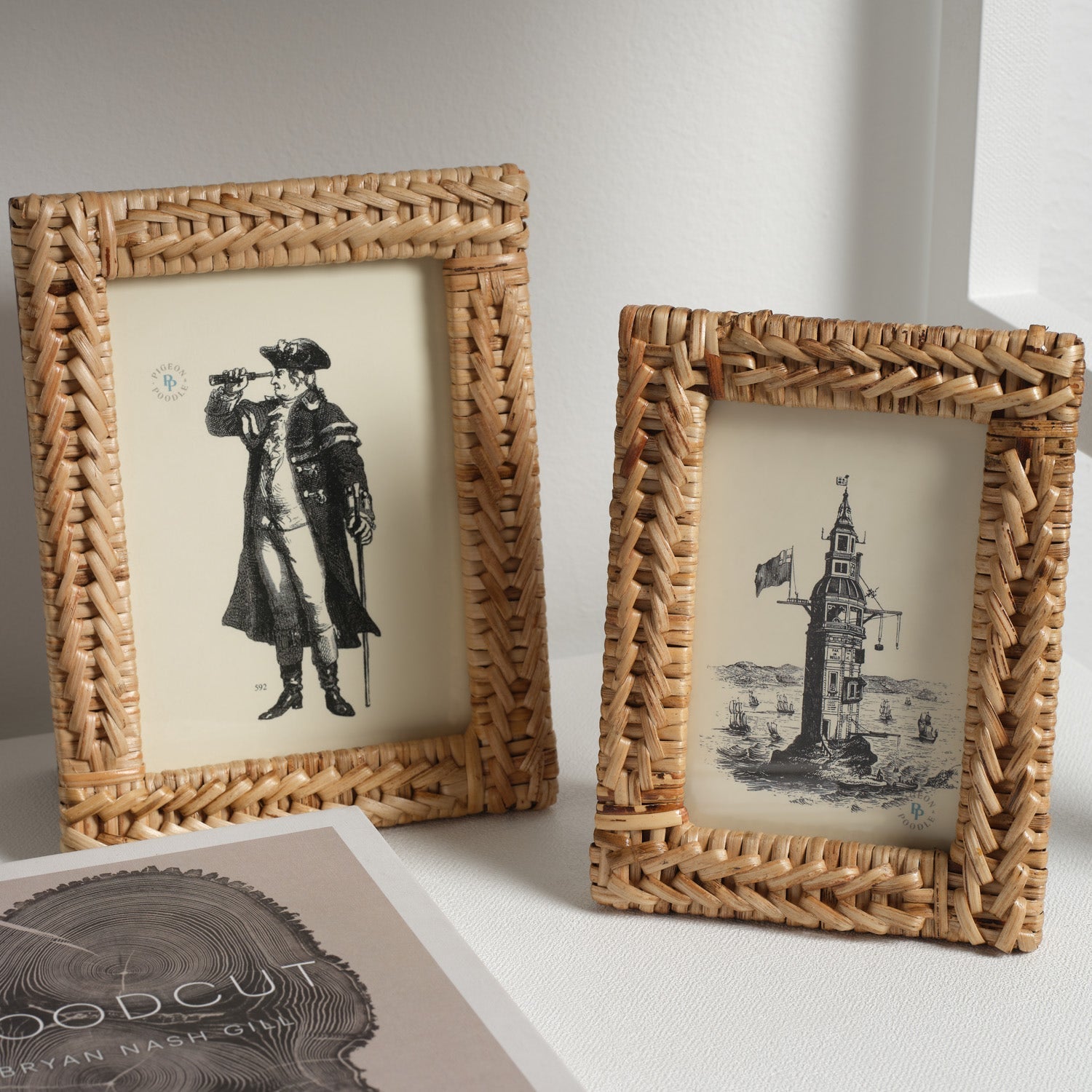 Meribel, Natural, Frame, 5"X7", Woven Bamboo