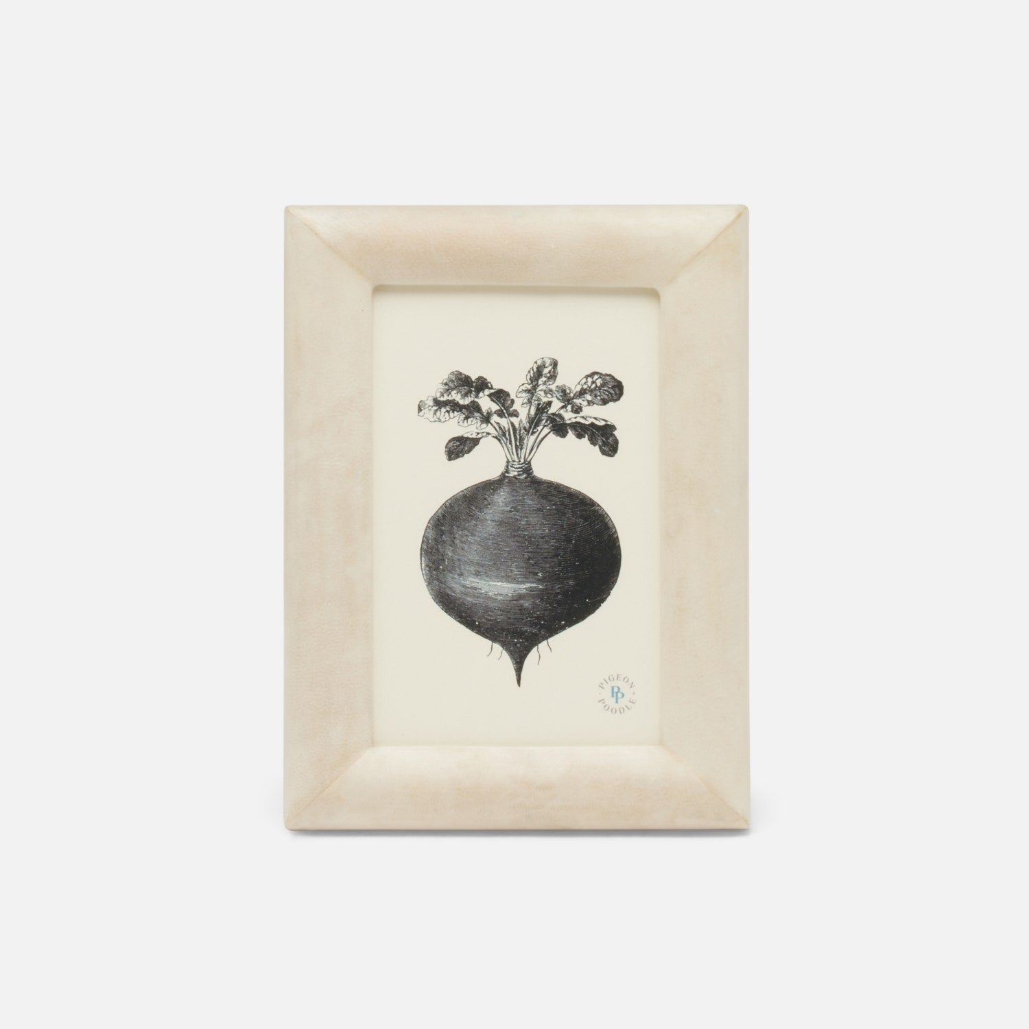 Raseborg, Ivory Matte, Vellum Leather, 4"X6"