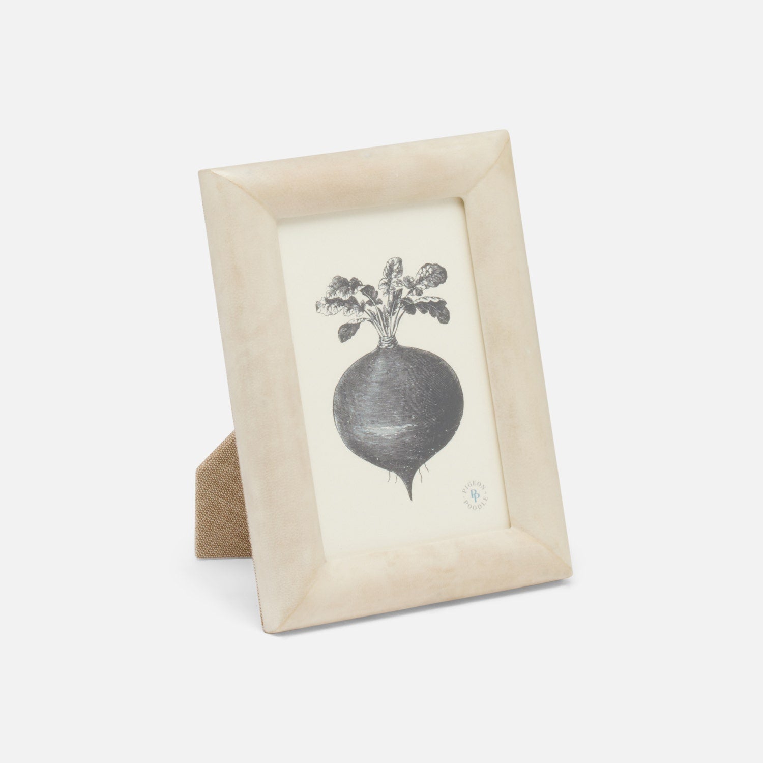 Raseborg, Ivory Matte, Vellum Leather, 4"X6"