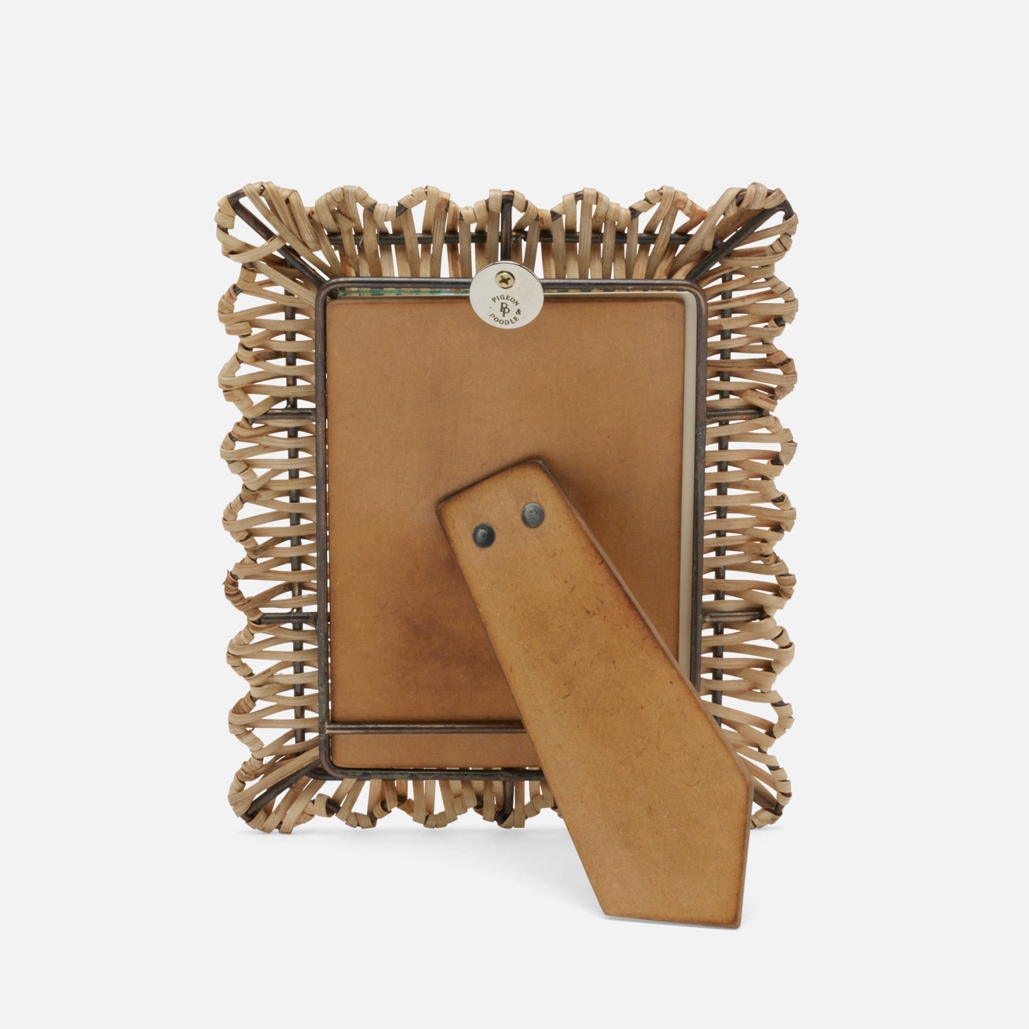 Sevona, Natural, Frame, 4"X6", Bamboo Cane/Metal