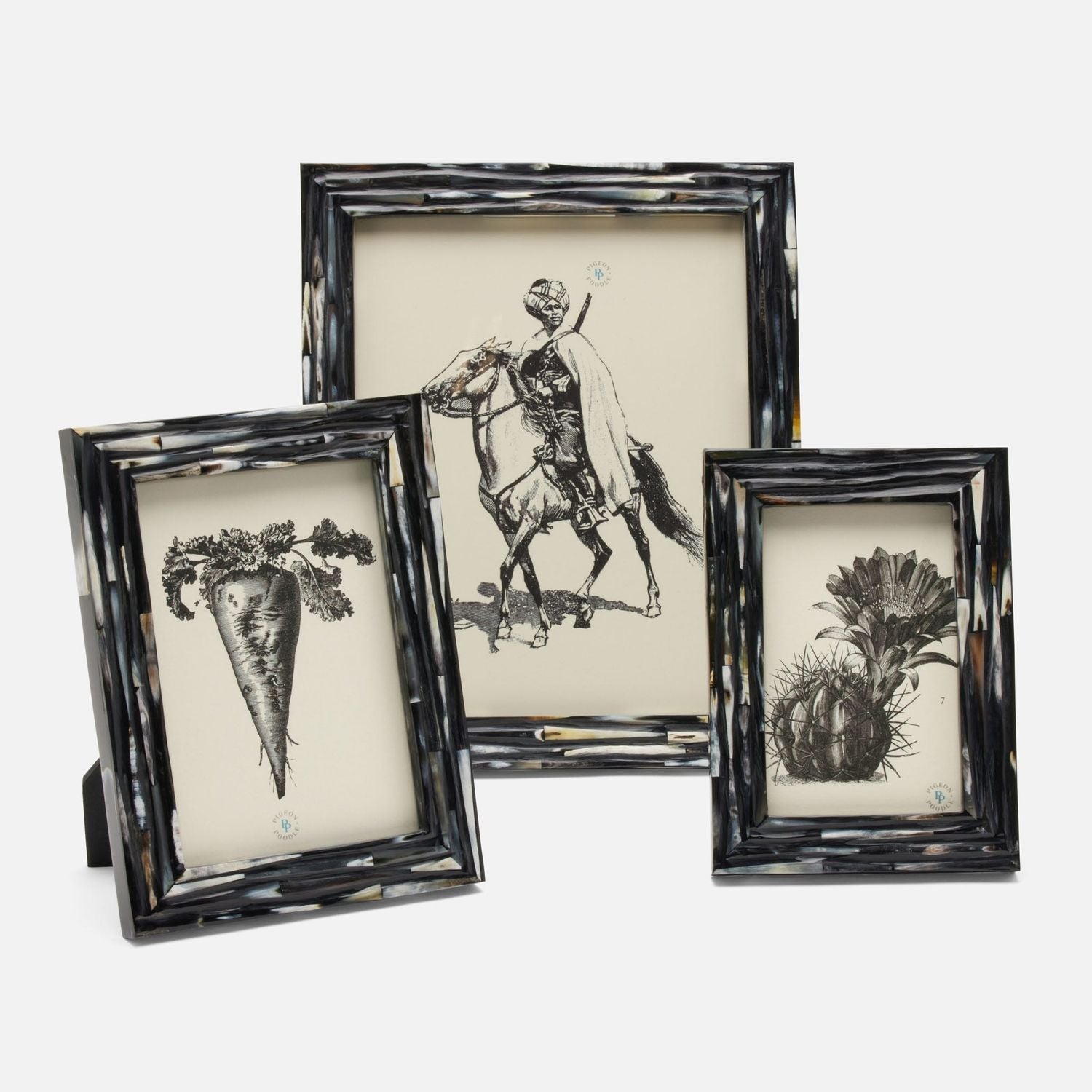 Winslow, Dark Mix, Frame, 5"X7", Horn