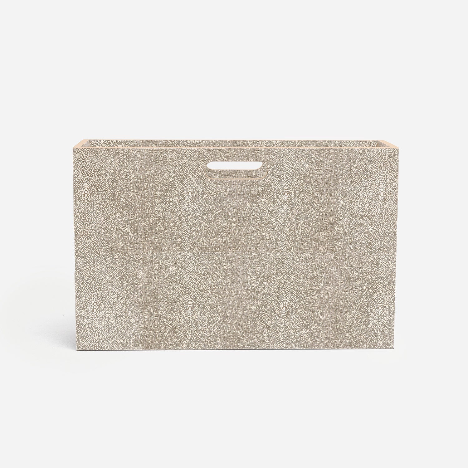 Bedford, Sand, Magazine Holder, Realistic Faux Shagreen