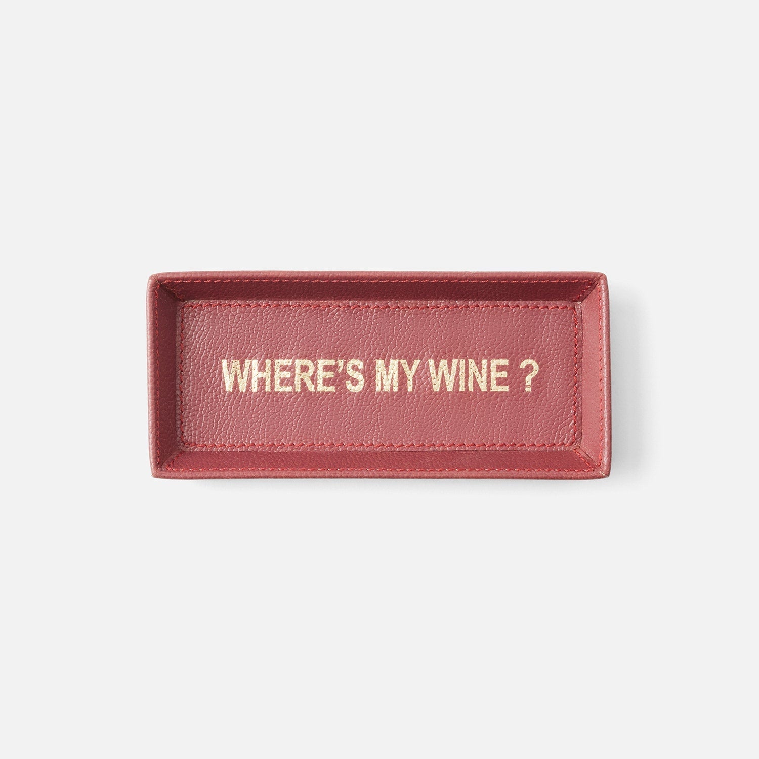 Decorah, Burgundy, Eyeglass Holder, Where'S My Wine, Full-Grain Leather, Pack/2