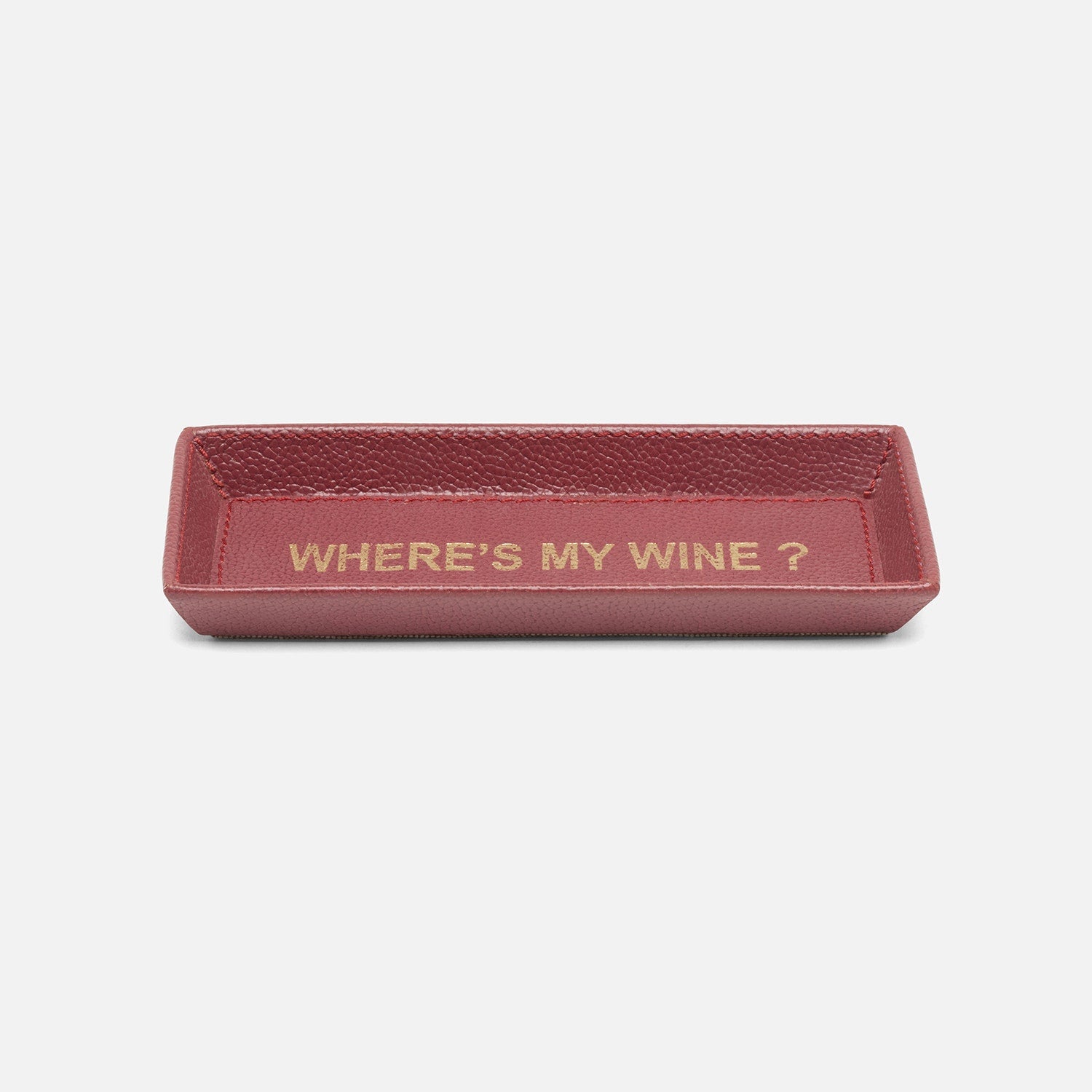 Decorah, Burgundy, Eyeglass Holder, Where'S My Wine, Full-Grain Leather, Pack/2