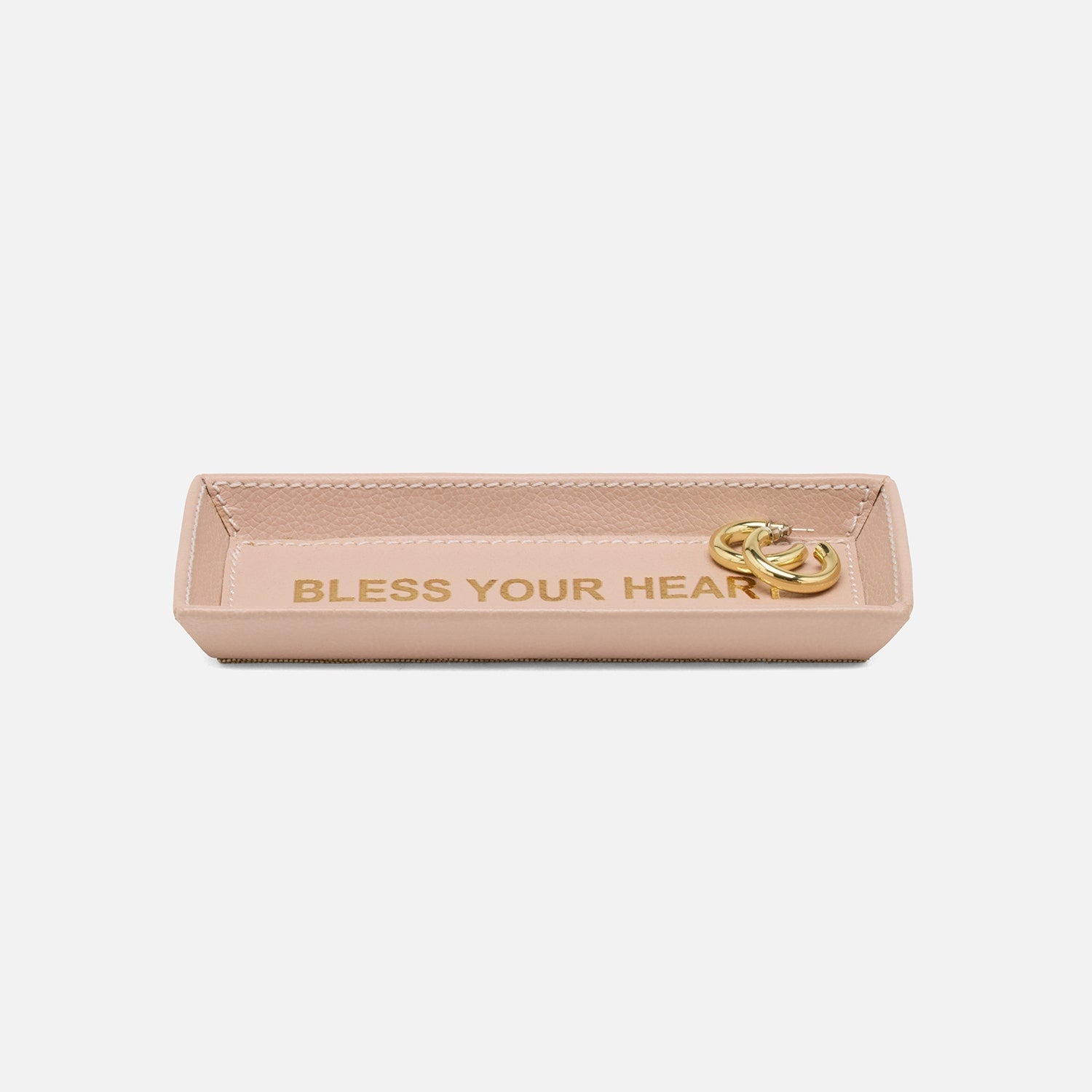 Decorah, Dusty Rose, Eyeglass Holder, Bless Your Heart, Full-Grain Leather, Pack/2