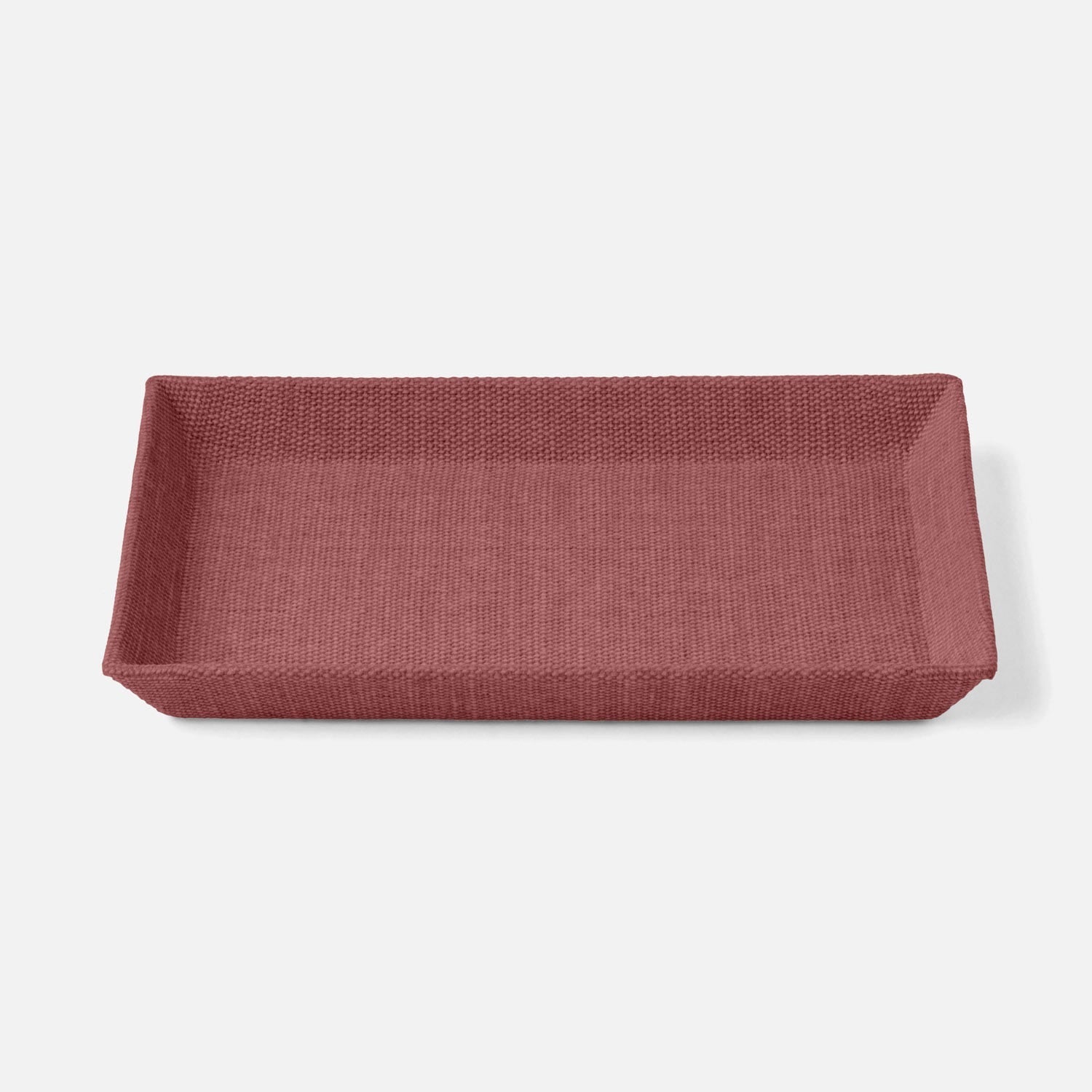 Dresden, Burgundy, Tray, Rectangular Tapered, Small, Cotton Jute, Pack/2