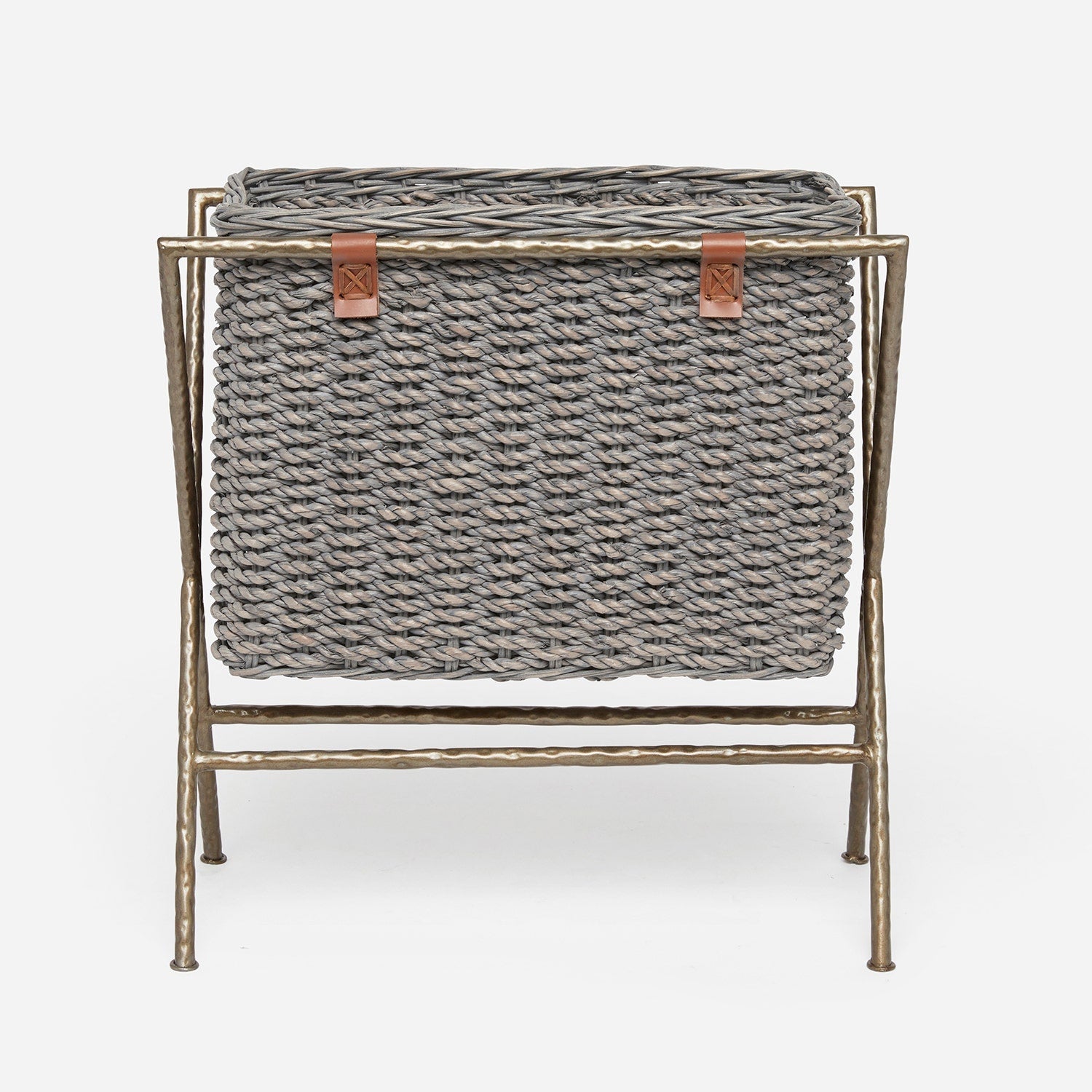 Hemley, Gray, Magazine Rack, Woven Seagrass