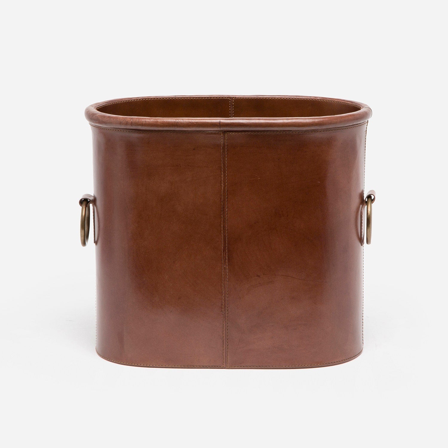 Ogden, Tobacco, Magazine Holder, Oval, Full-Grain Leather