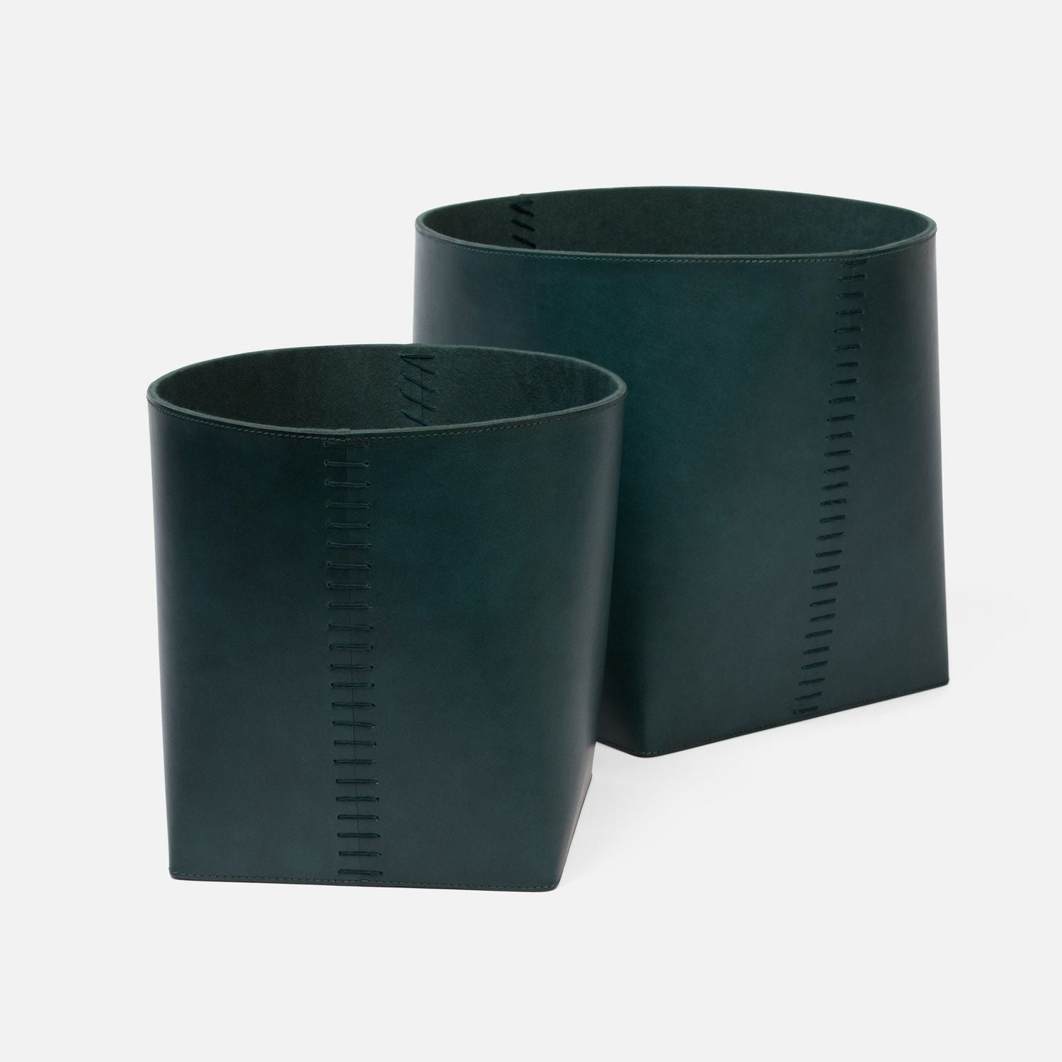 Salo, Dark Teal, Basket, Full-Grain Leather, S/2