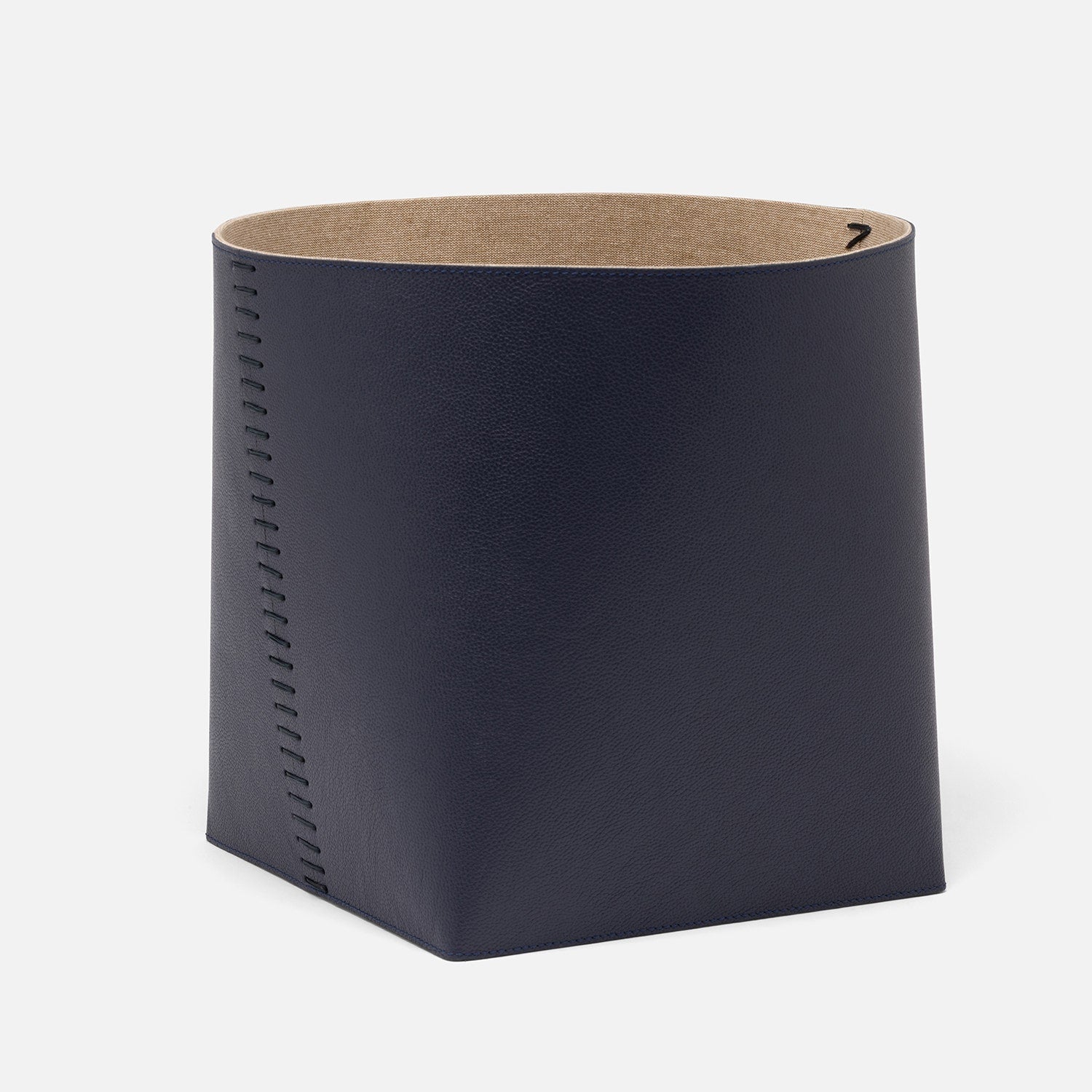 Salo, Navy, Basket, Full-Grain Leather, S/2