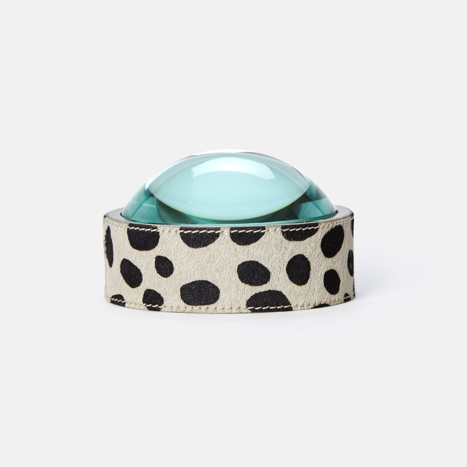 Surat, Dalmatian Print, Magnifying Glass, Small, Hair-On Hide, M/2