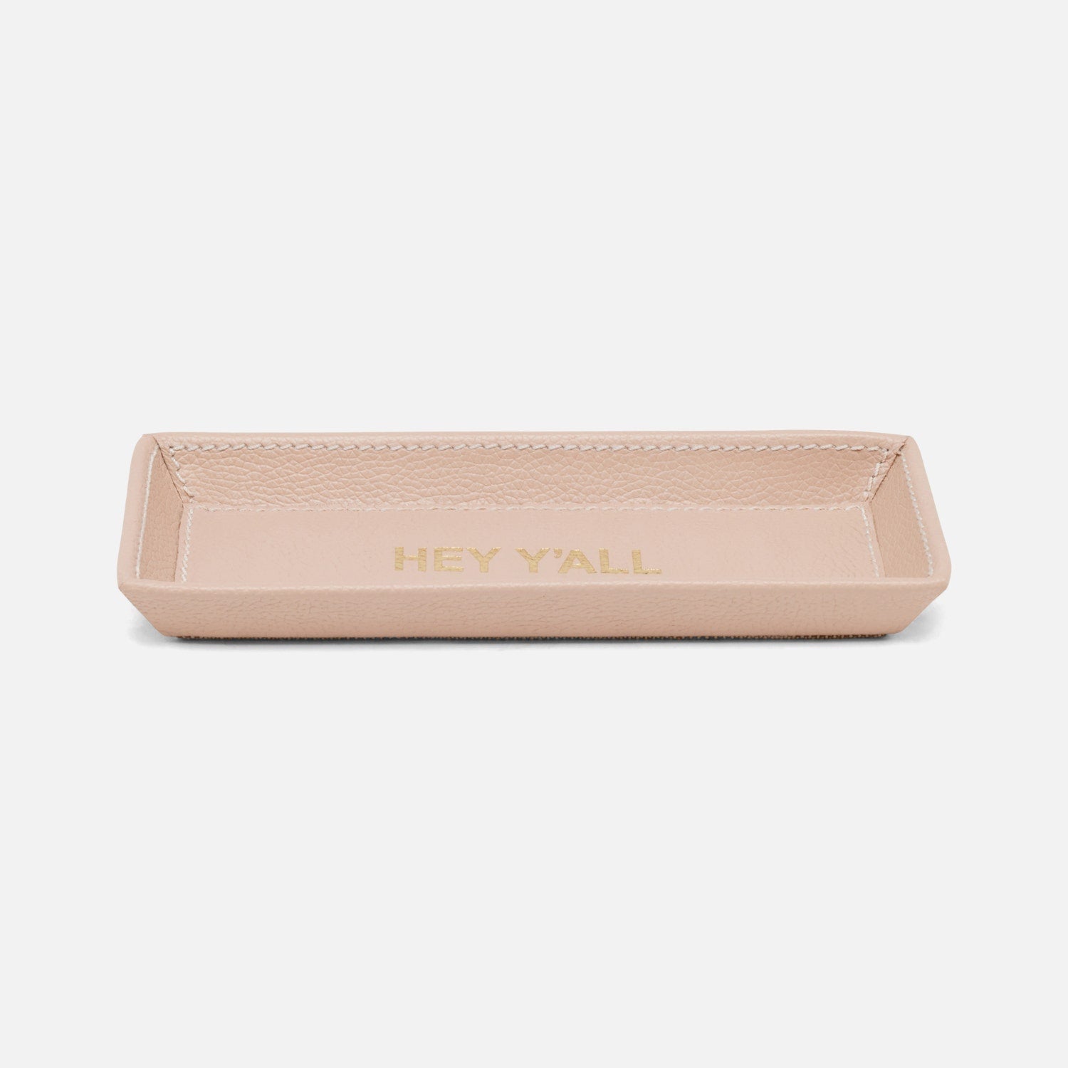 Decorah, Dusty Rose, Eyeglass Holder, Hey Y'All, Full-Grain Leather, Pack/2