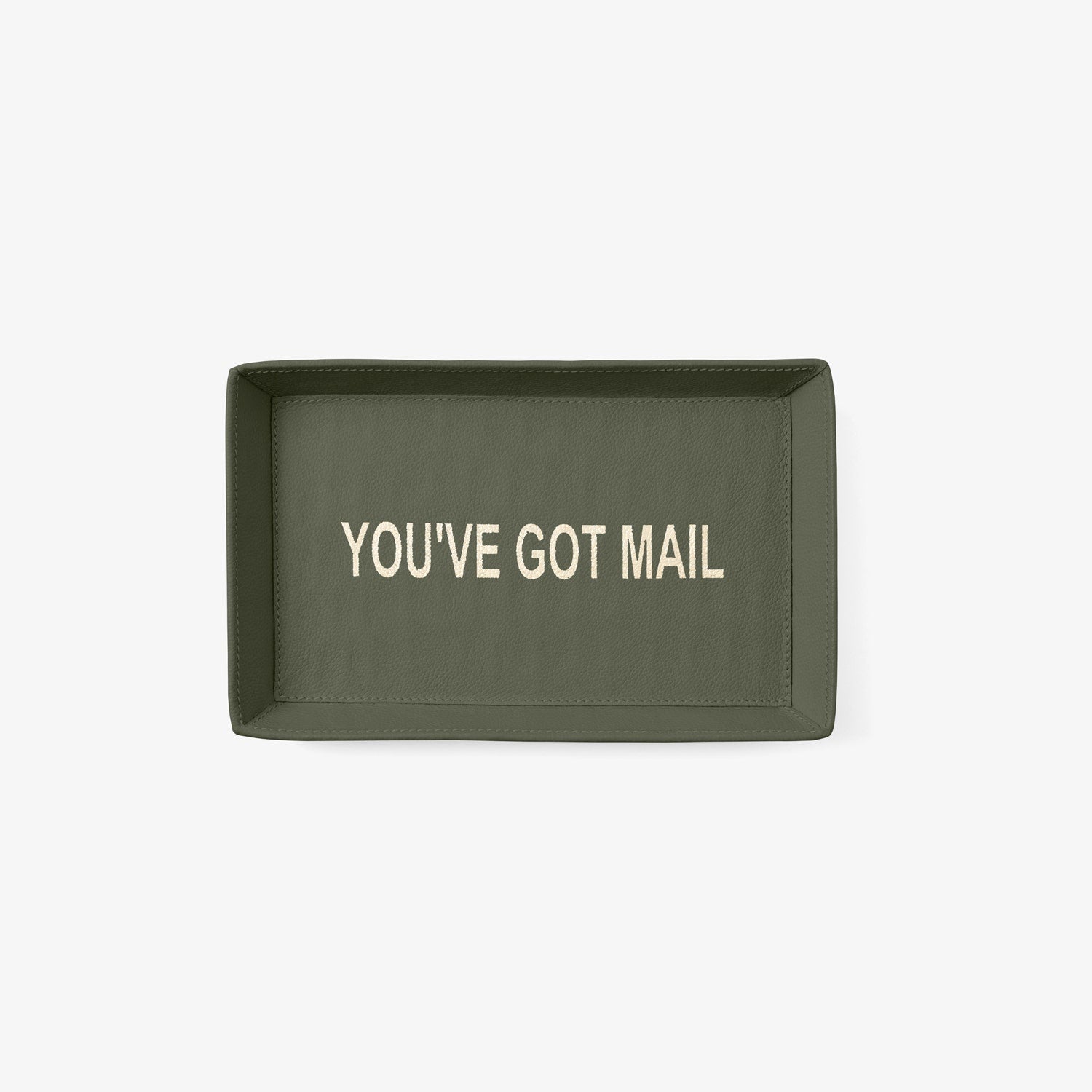 Decorah, Forest, Desk Tray, You'Ve Got Mail, Large, Full-Grain Leather, Pack/2