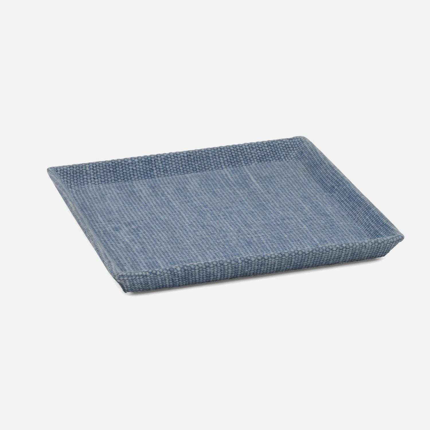 Dresden, Light Blue, Tray, Square, Small, Cotton Jute, Pack/2