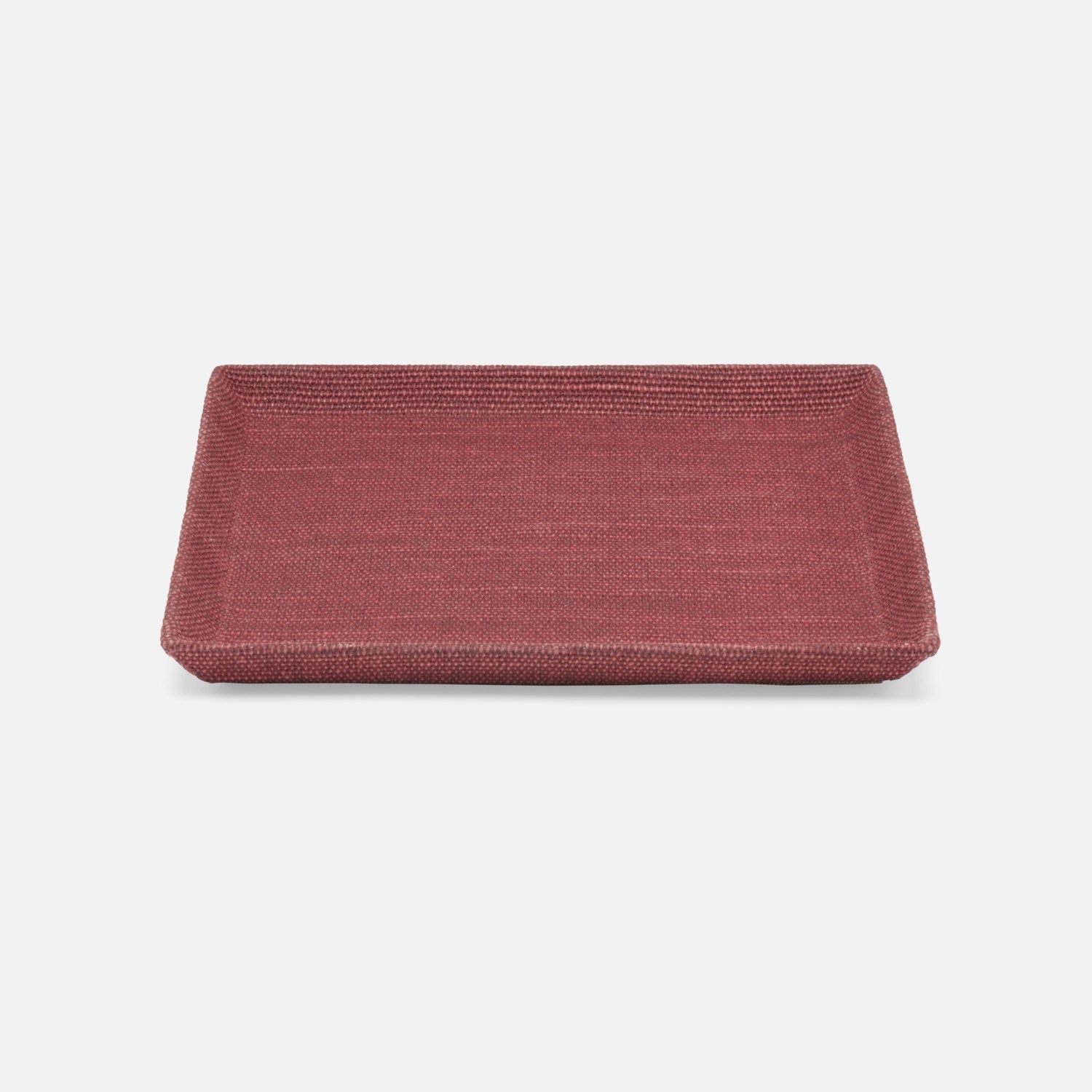Dresden, Burgundy, Tray, Square Tapered, Large, Cotton Jute, Pack/2