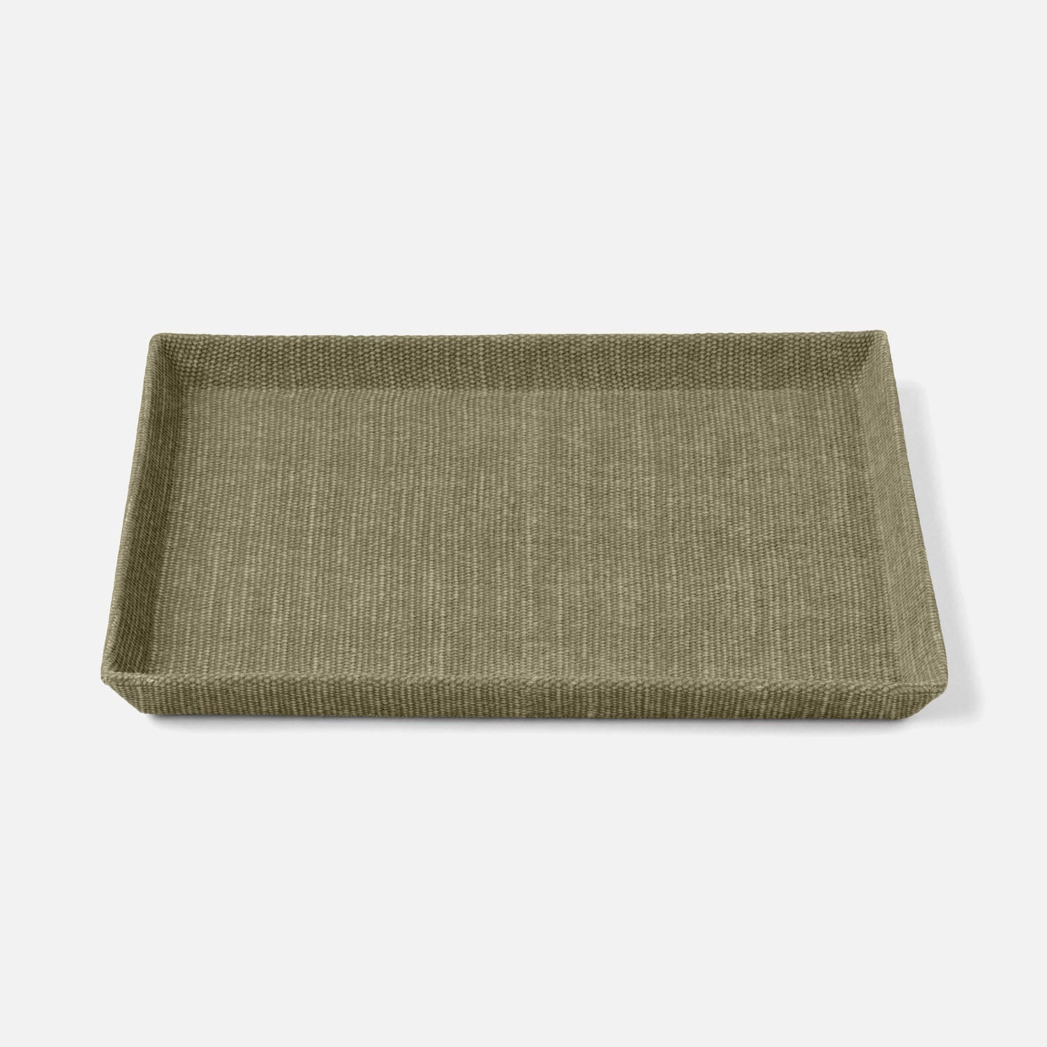 Dresden, Dark Green, Tray, Rectangular Tapered, Large, Cotton Jute, Pack/2