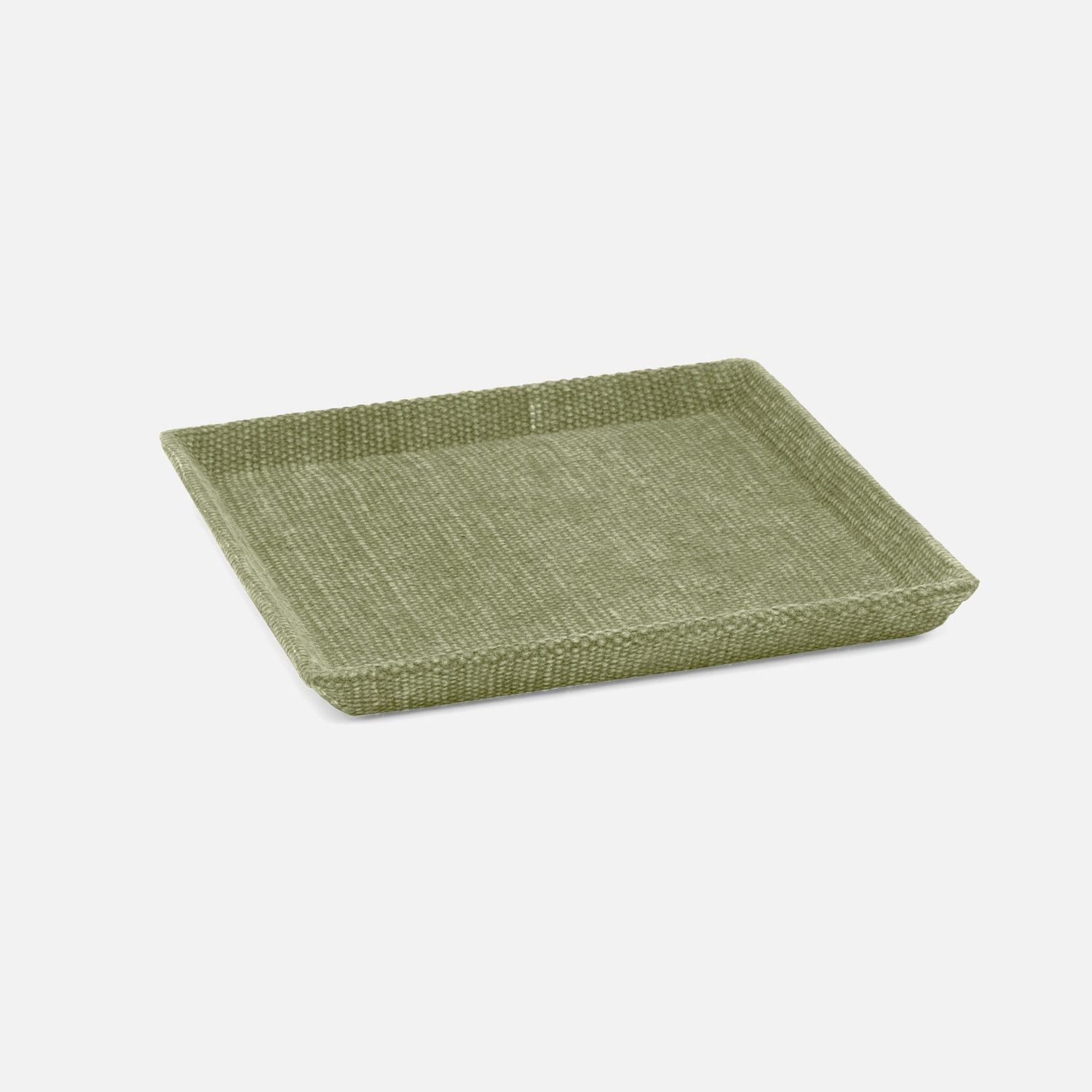Dresden, Light Green, Tray, Square, Small, Cotton Jute, Pack/2