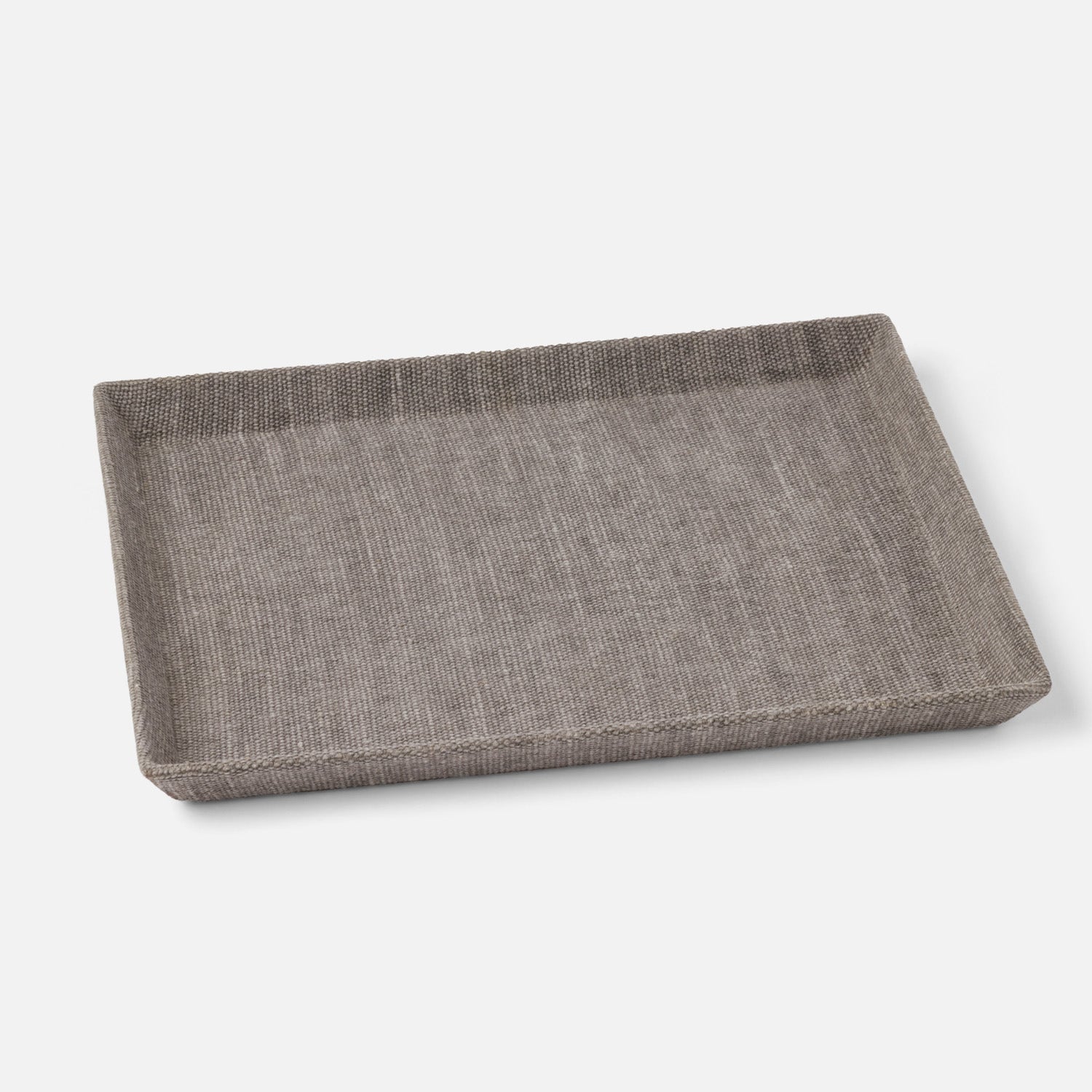 Dresden, Light Gray, Tray, Rectangular Tapered, Large, Cotton Jute, Pack/2