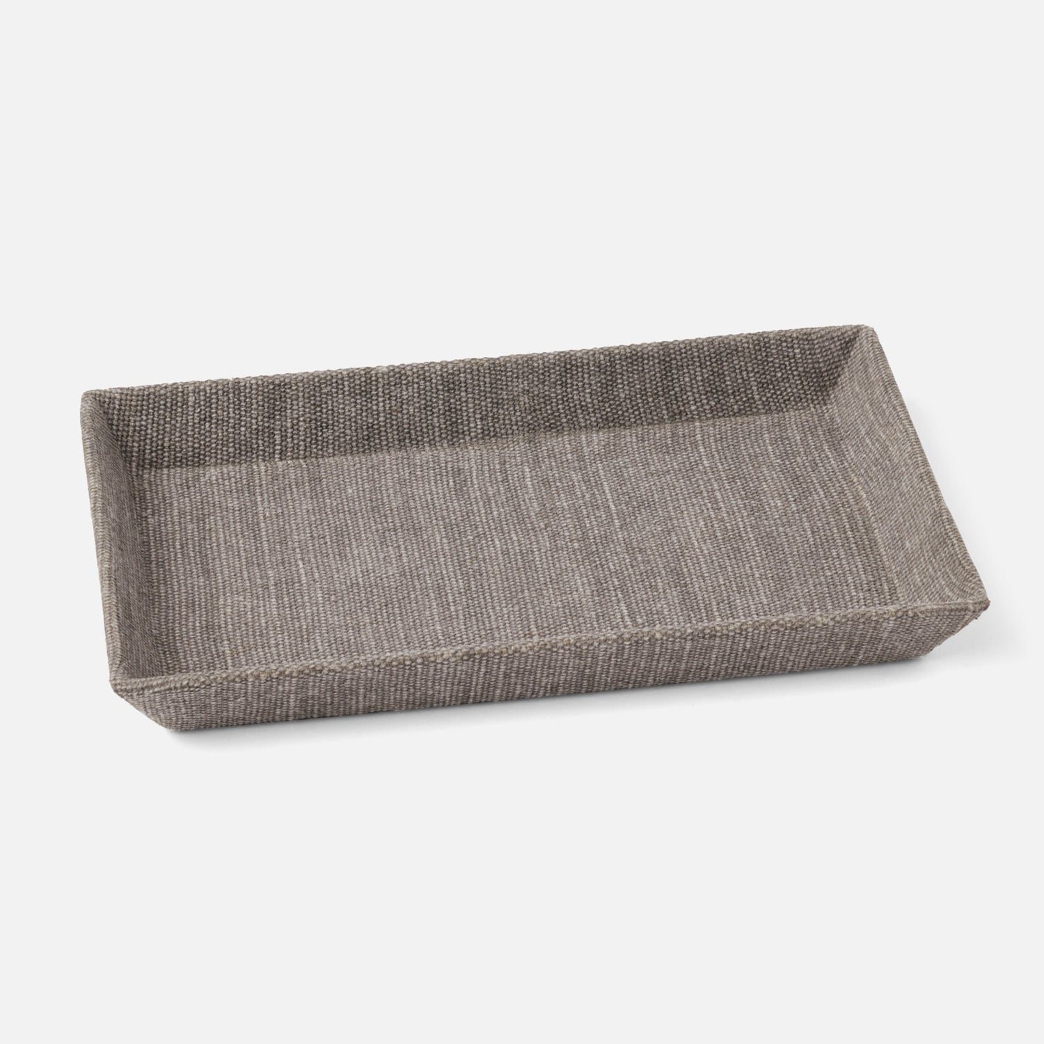 Dresden, Light Gray, Tray, Rectangular Tapered, Small, Cotton Jute, Pack/2