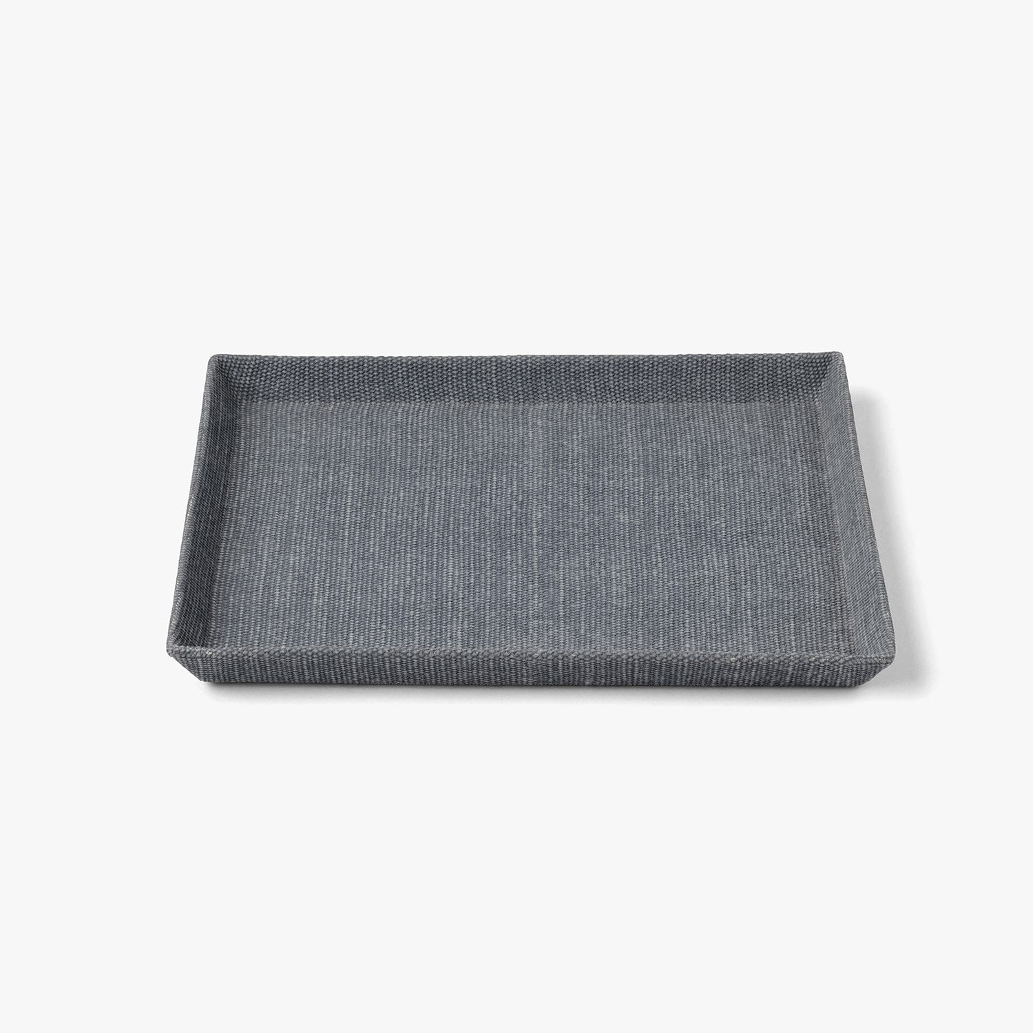 Dresden, Slate Blue, Tray, Rectangular Tapered, Large, Cotton Jute Pack/2