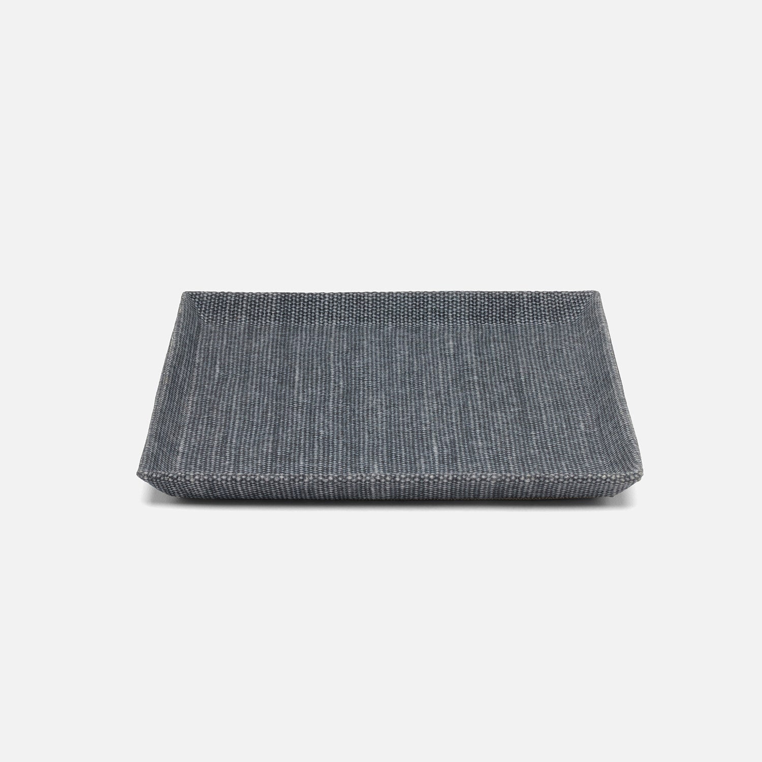 Dresden, Slate Blue, Tray, Square Tapered, Large, Cotton Jute, Pack/2