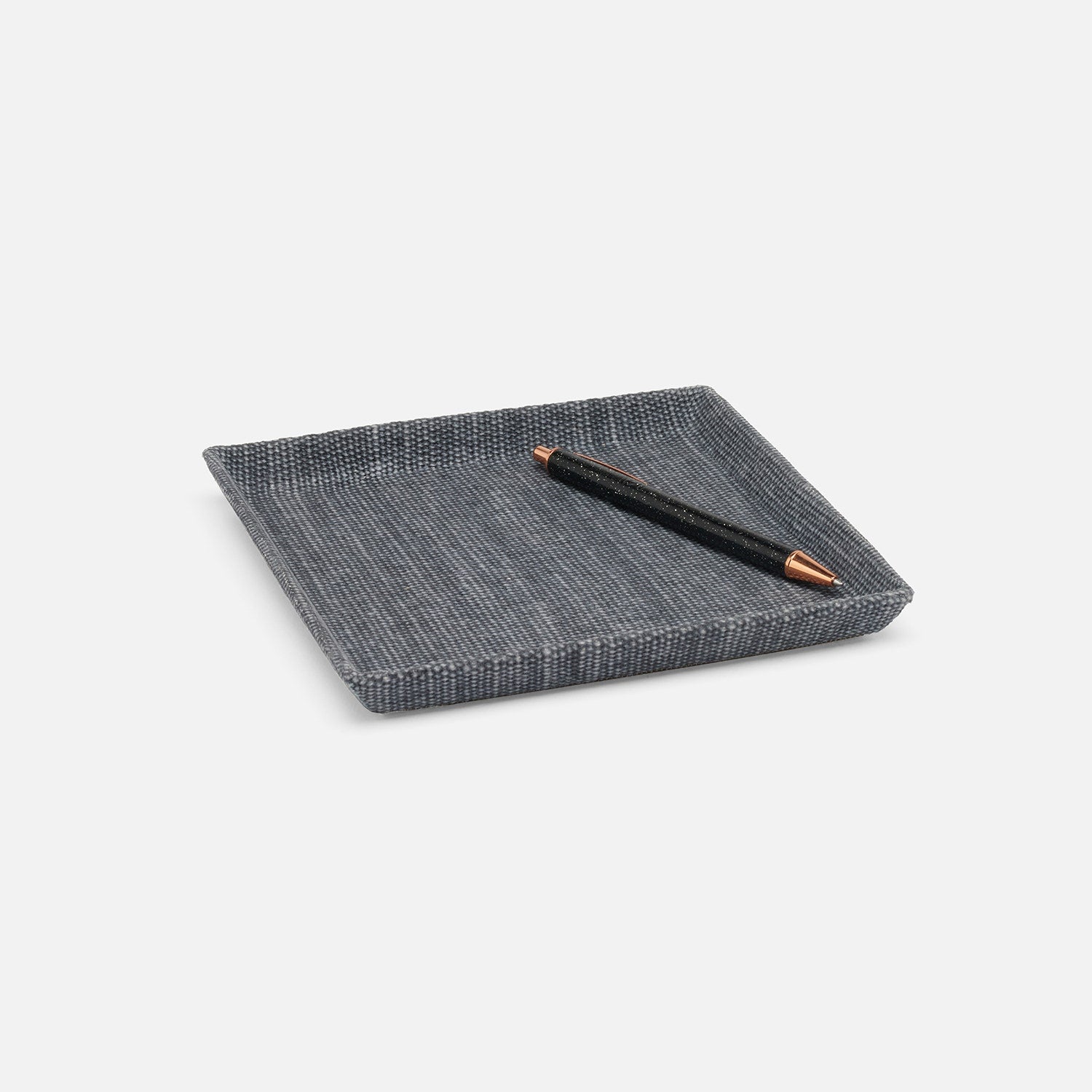 Dresden, Slate Blue, Tray, Square Tapered, Small, Cotton Jute, Pack/2