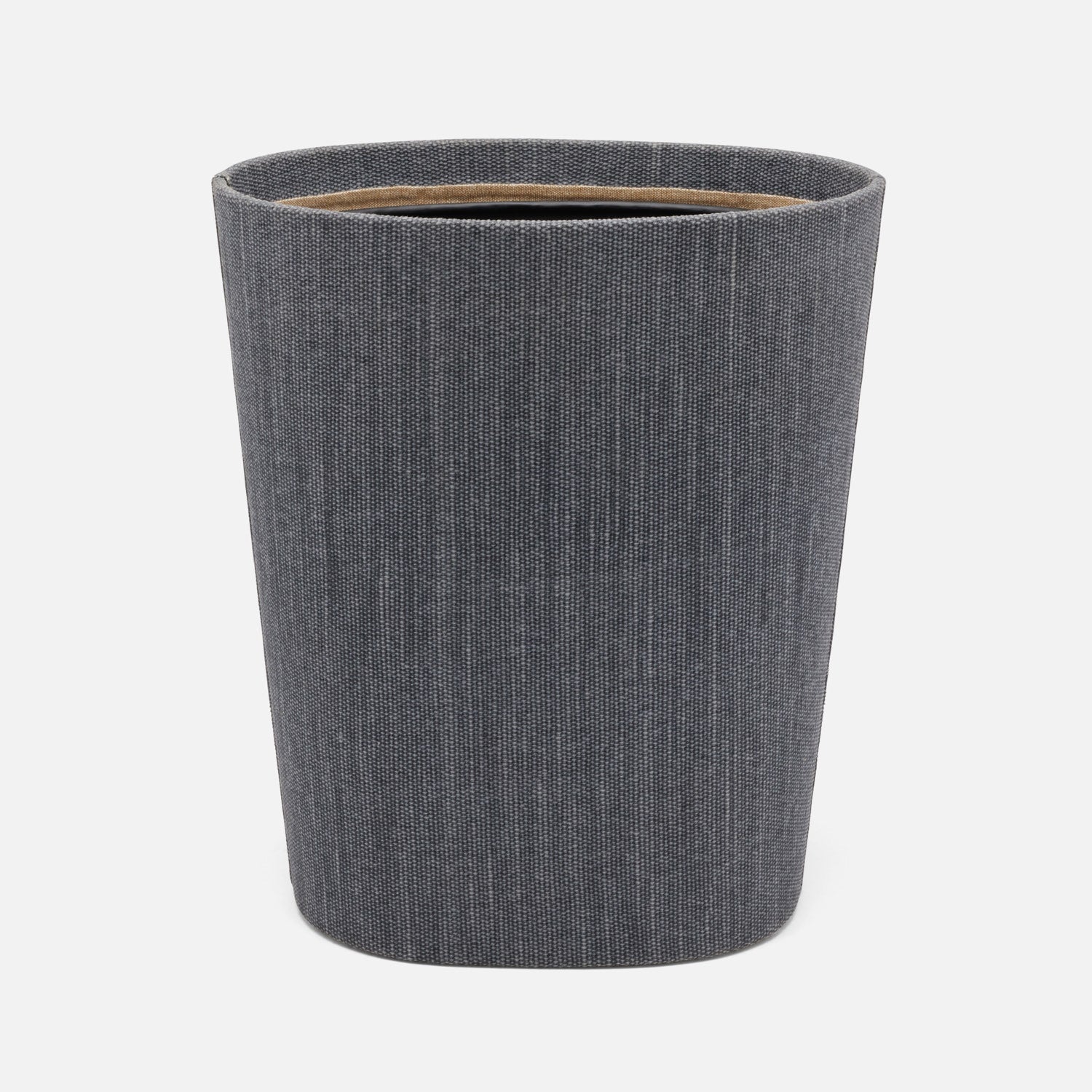 Galway, Slate Blue, Wastebasket, Oval, Cotton Jute