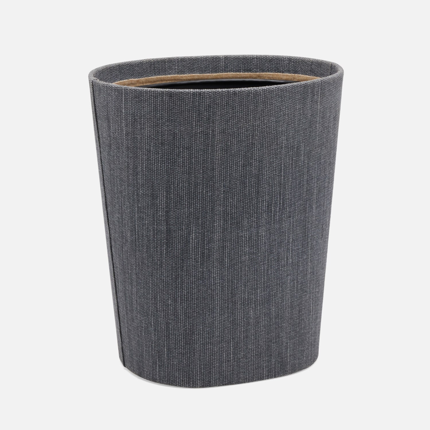 Galway, Slate Blue, Wastebasket, Oval, Cotton Jute