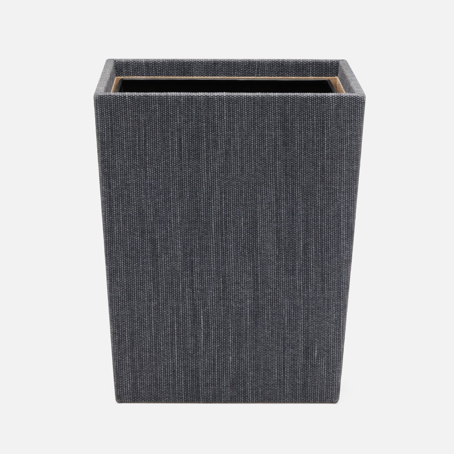 Galway, Slate Blue, Wastebasket, Rectangular Tapered, Cotton Jute