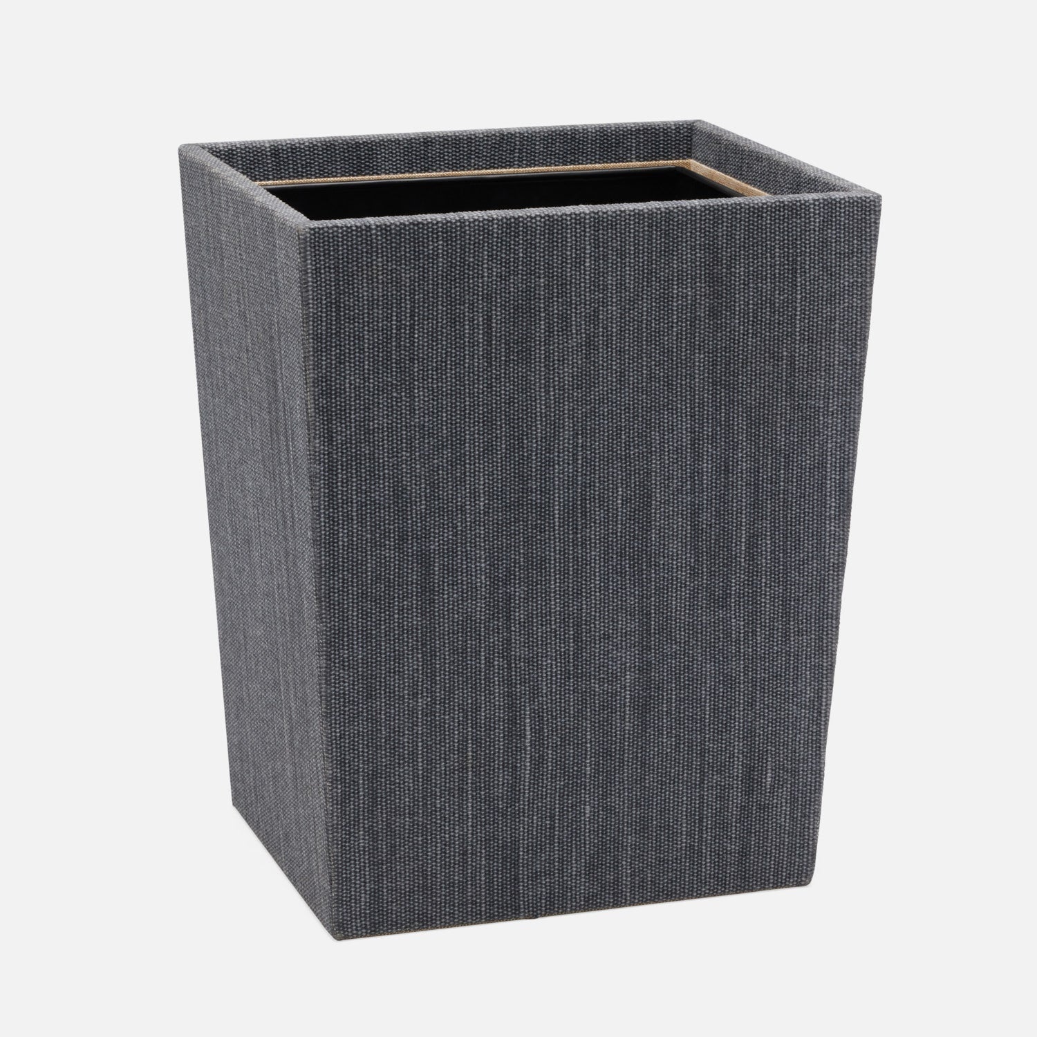 Galway, Slate Blue, Wastebasket, Rectangular Tapered, Cotton Jute