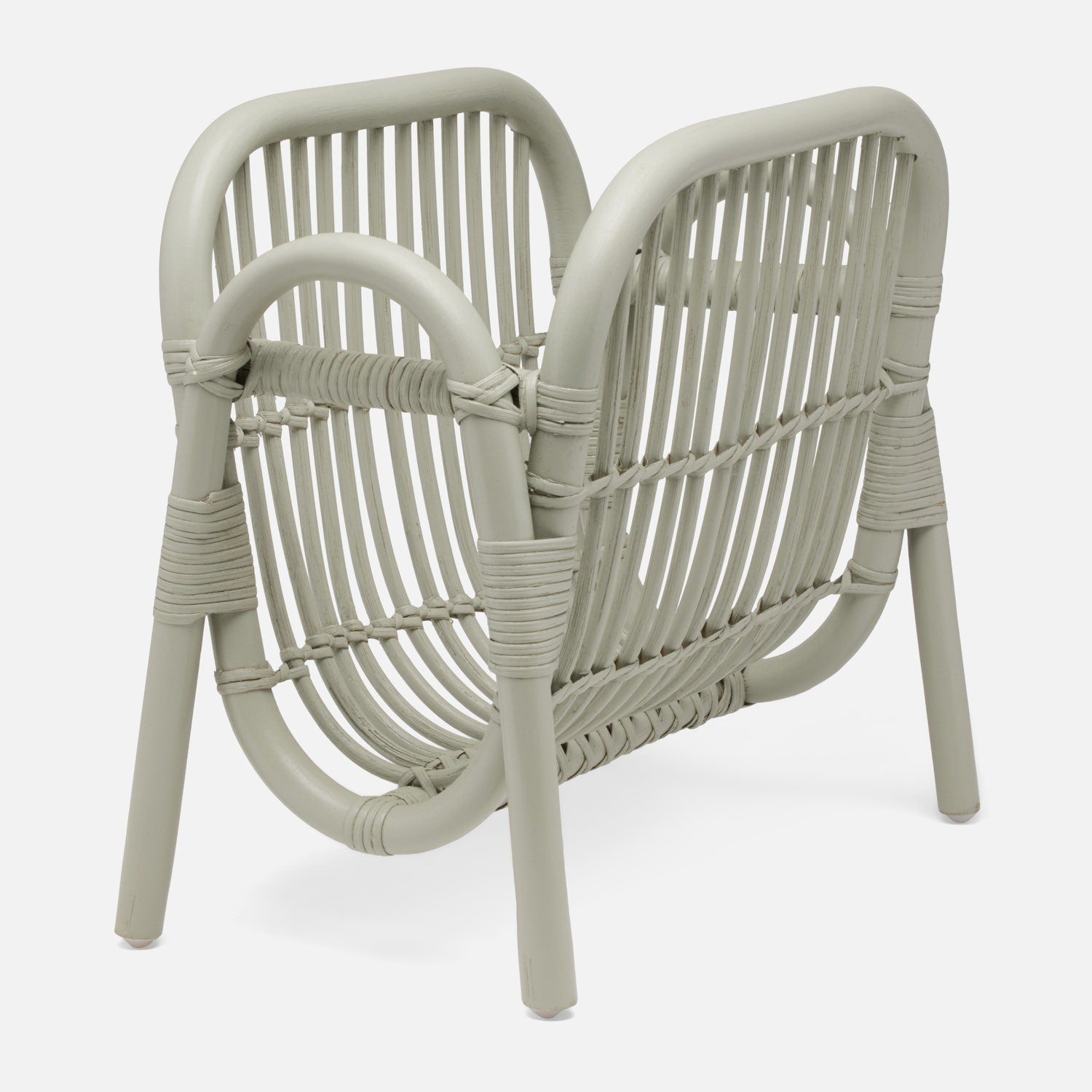 Makassar, Castor Gray, Magazine Holder, Rattan