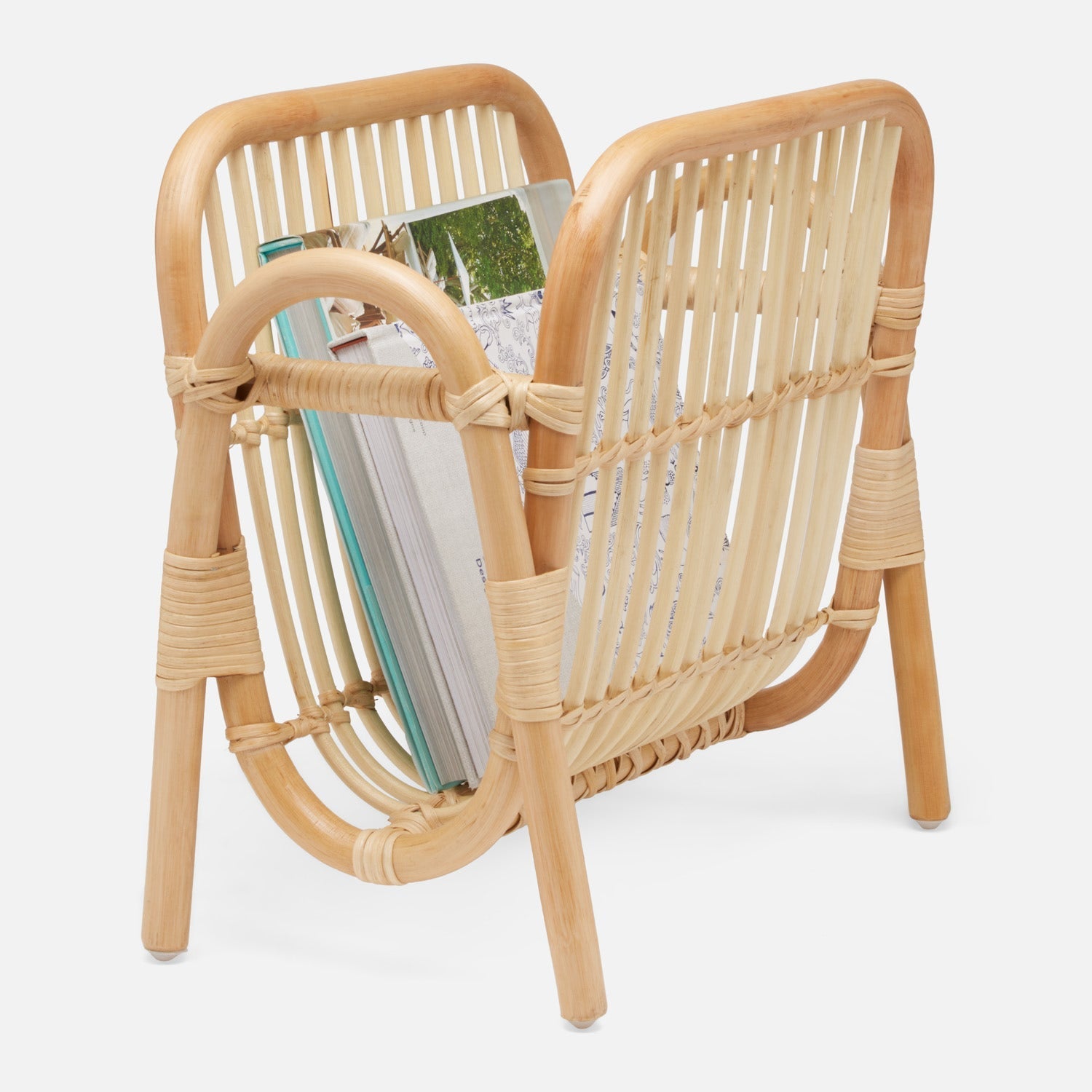 Makassar, Light Natural, Magazine Holder, Rattan