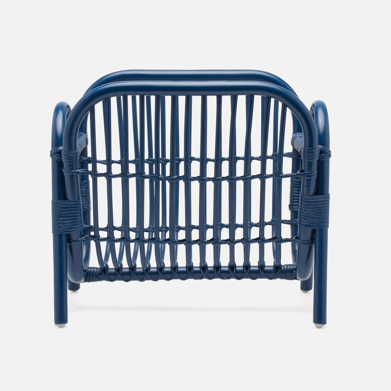 Makassar, Navy, Magazine Holder, Rattan