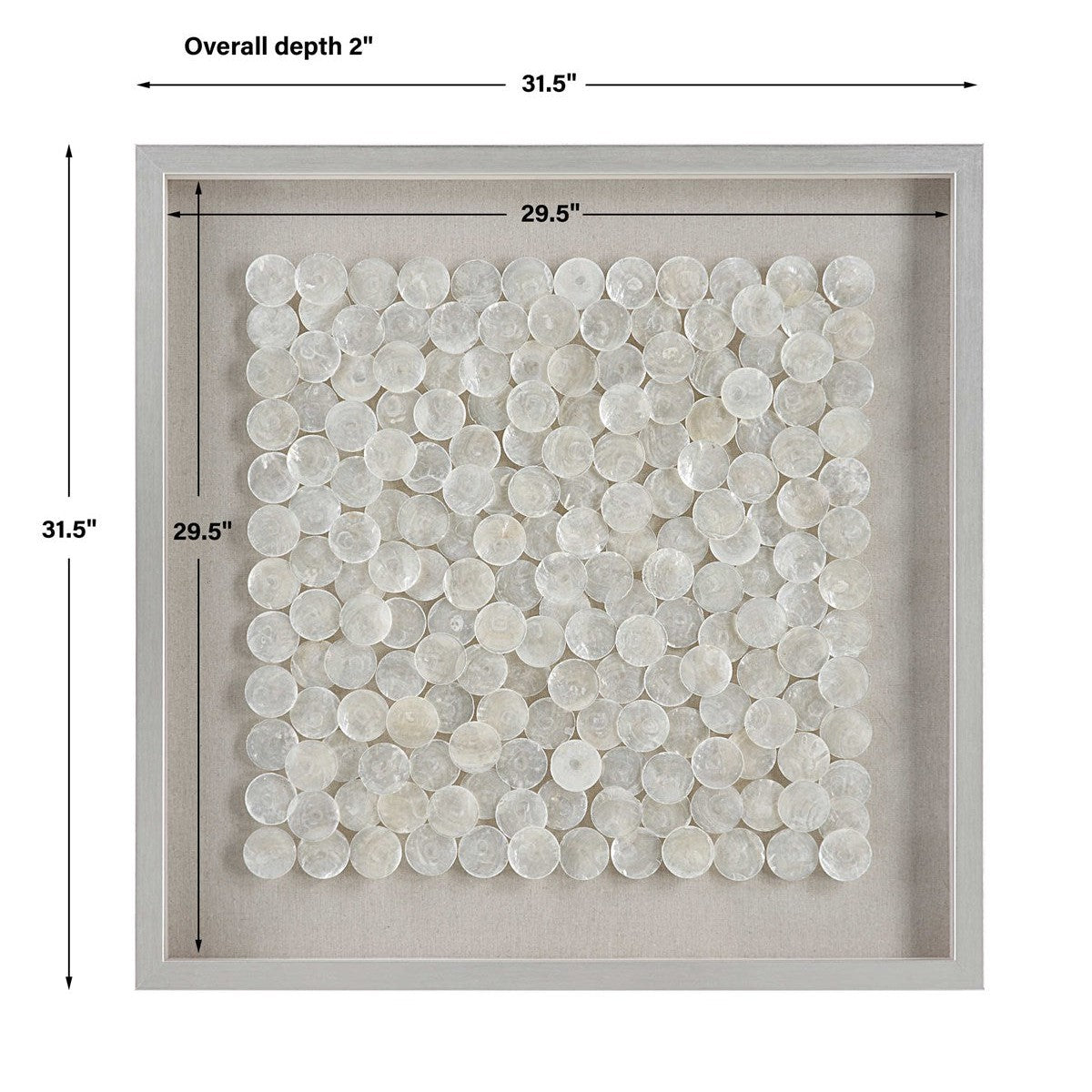 Roxas Capiz Shell Shadow Box-Uttermost-UTTM-04317-Wall Decor-3-France and Son