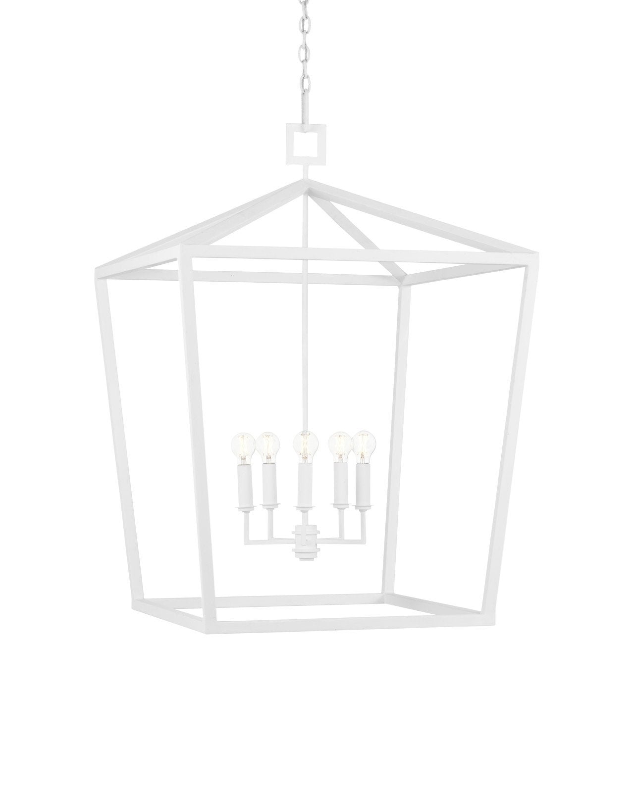 Denison Large White Lantern