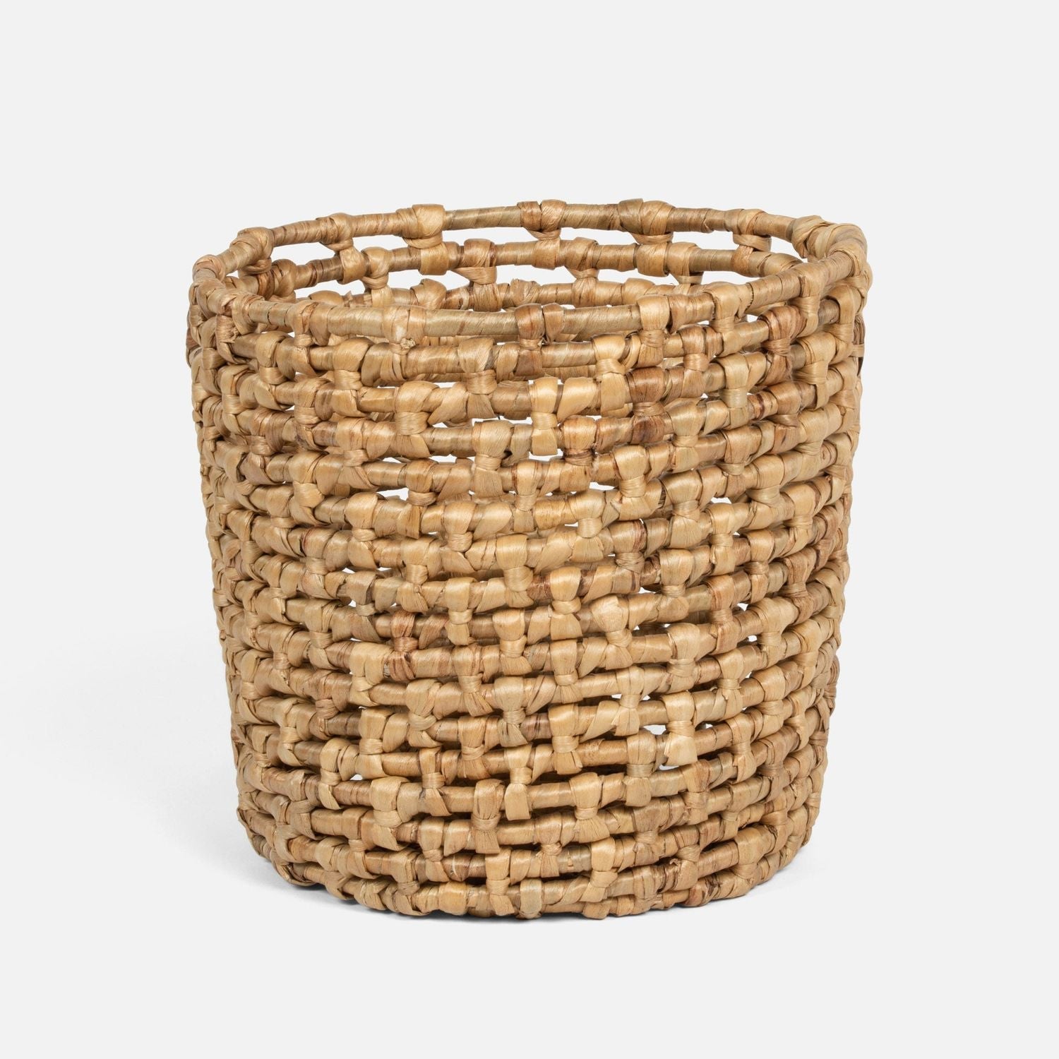 Astoria, Natural, Basket, Round, Water Hyacinth
